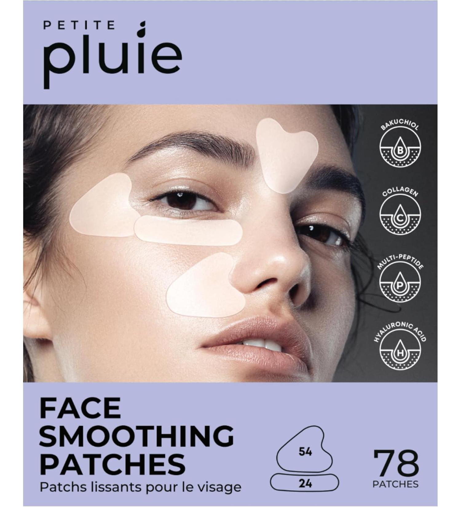 Petite Pluie 50 PCS Wrinkle Patches for Face with Collagen, Hyaluronic Acid & Peptides - Korean Face Lift Tape - Made in Korea - Buy Online on GoSupps.com