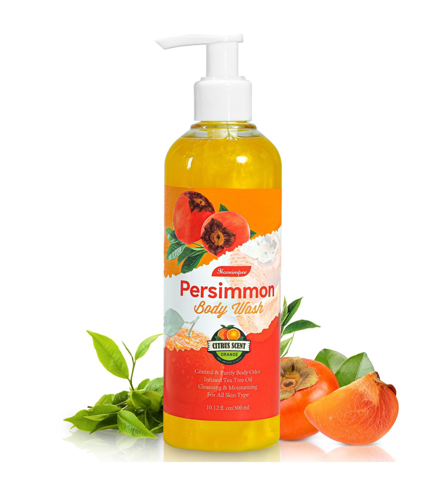 Persimmon Body Wash for Women and Men Odor Control Natural Deodorizing Pesimmon Soap for Old People Smell Purifying Nonenal Soap 10.12 Fl. Oz 10.12 Fl Oz (Pack of 1) - Buy Online on GoSupps.com