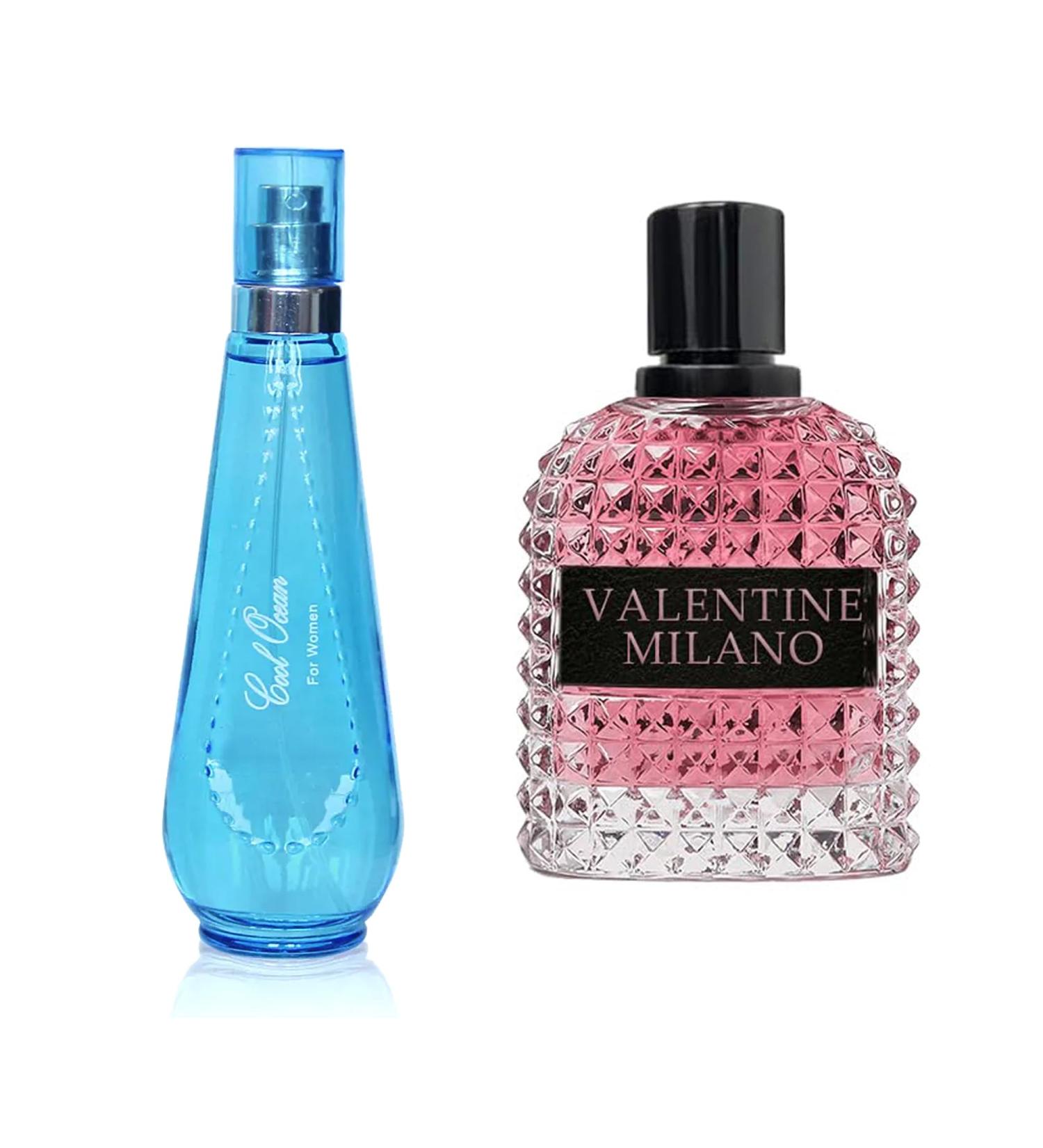 Women's Perfume Combo Set Milano Women&Cool Ocean Floral Fruity Fragrance Eau De Parfum Elegant 100ml Bottle Natural Spray Each for Daily Used Milano&Cool Ocean - Buy Online on GoSupps.com