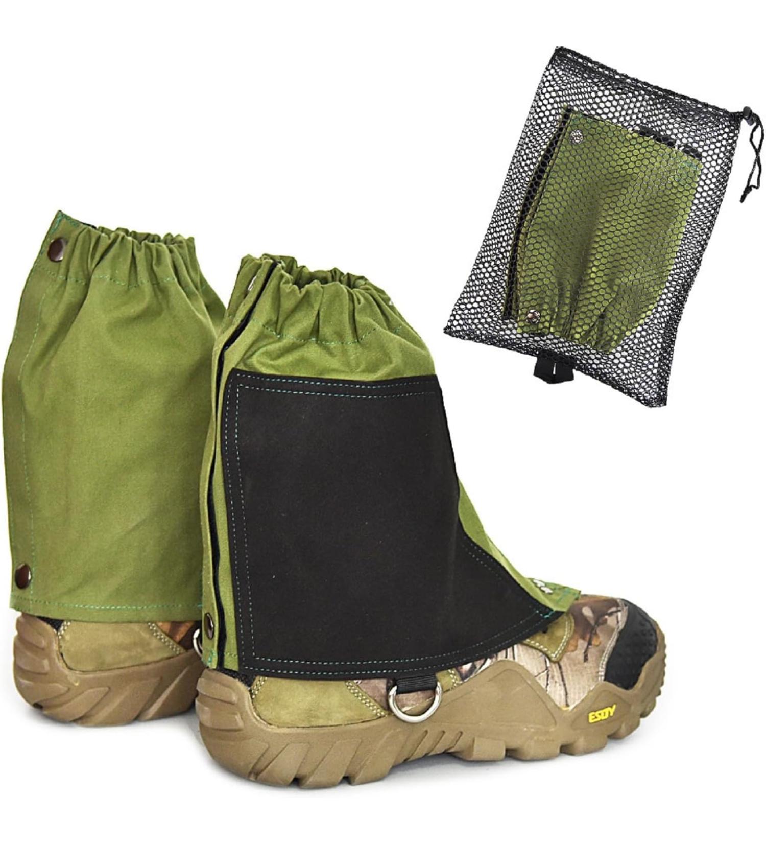 TATACLEA - Short Leg Gaiters,Shoe Covers,Hiking Gaiters,Lightweight and Adjustable - Waterproof,for Men and Women Hiking, Mountaineering,Walking, Hunting - Army Green and Black - Buy Online on GoSupps.com