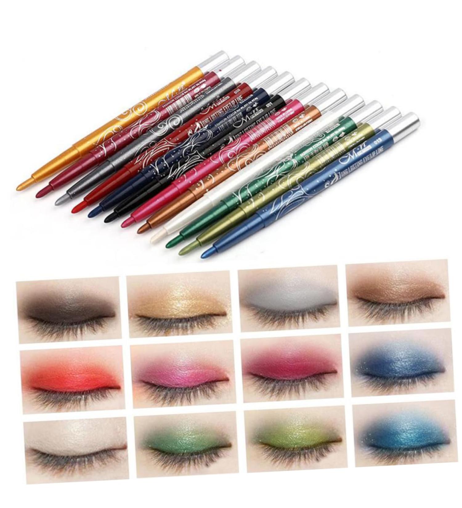  Didiseaon Didiseaon 12Pcs Miss Highlight Women Pen Cosmetic Liquid Eyeliner Set Eyeshadow Pen Eyeliner Makeup Pen Automatic Waterproof Lipstick Pen Shadow - Buy Online on GoSupps.com