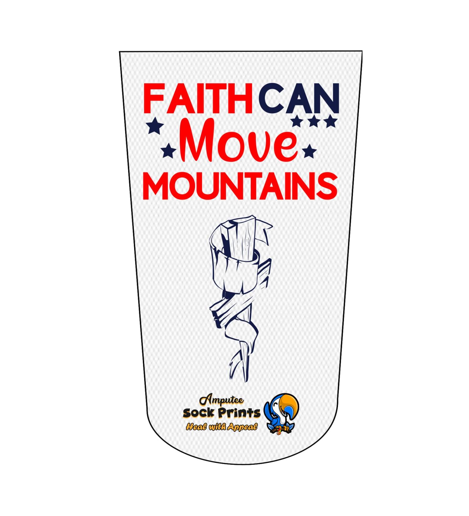 Heal with Appeal Amputee Stump Sock - Faith Can Move Mountains - V1 3Ply - Buy Online on GoSupps.com