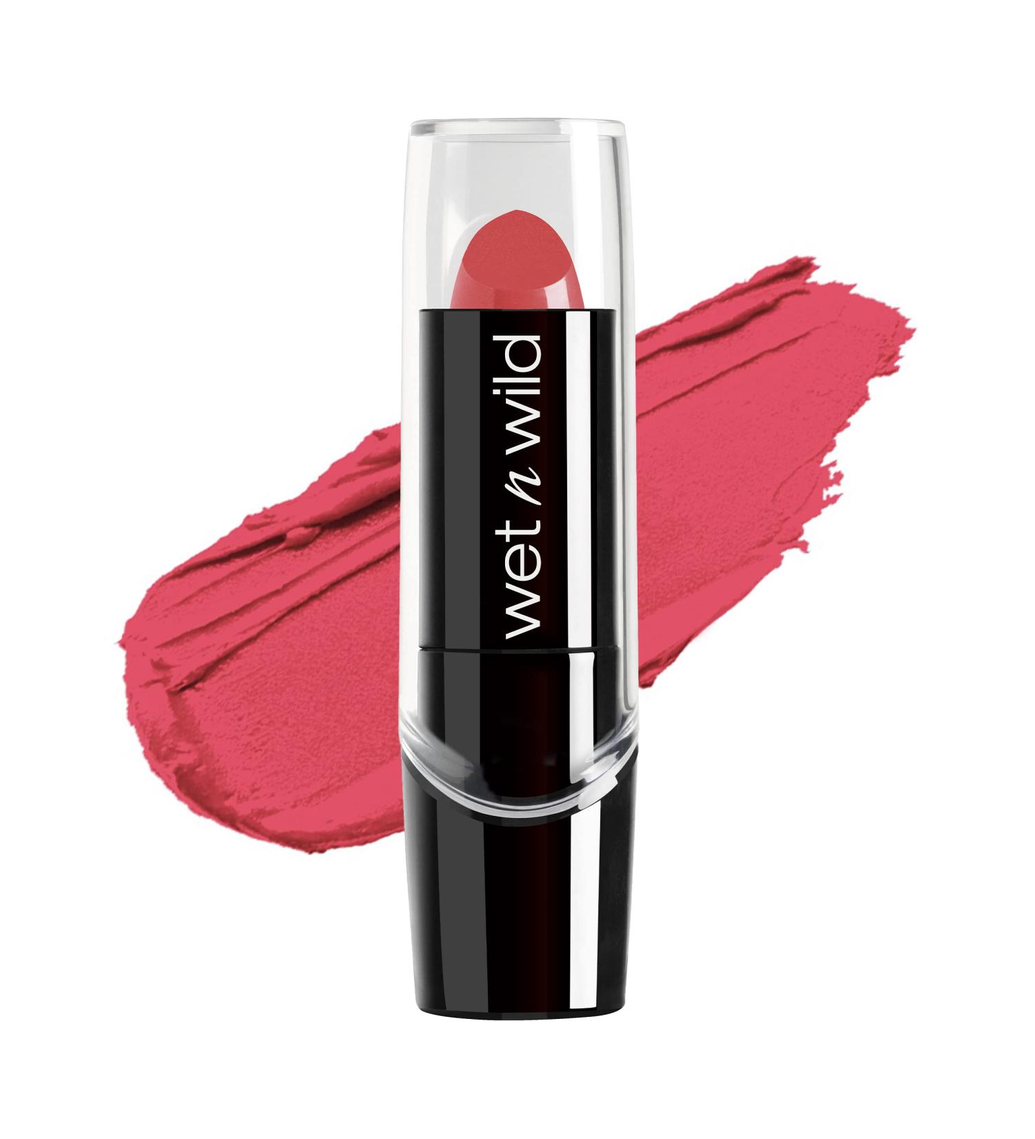 wet n wild Silk Finish Lipstick - Hot Paris Pink 0.13 Ounce | Hydrating and Rich Color - Buy Online on GoSupps.com