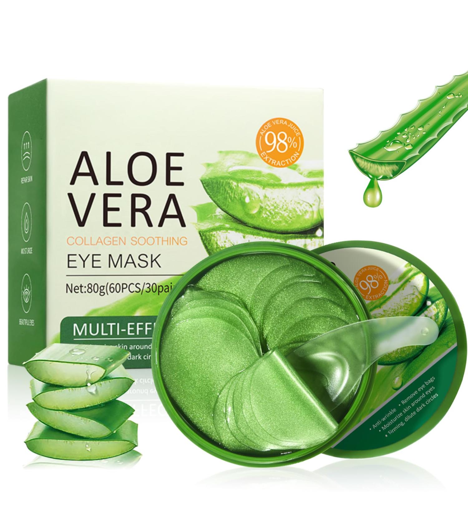 Patch Yeux Anti Cernes Masque Yeux Collagene et Acide Hyaluronique Patch Yeux Aloe Vera pour R duire Les Cernes Contre Rides et Ridules R duire Les Poches 60 Pcs - Buy Online on GoSupps.com