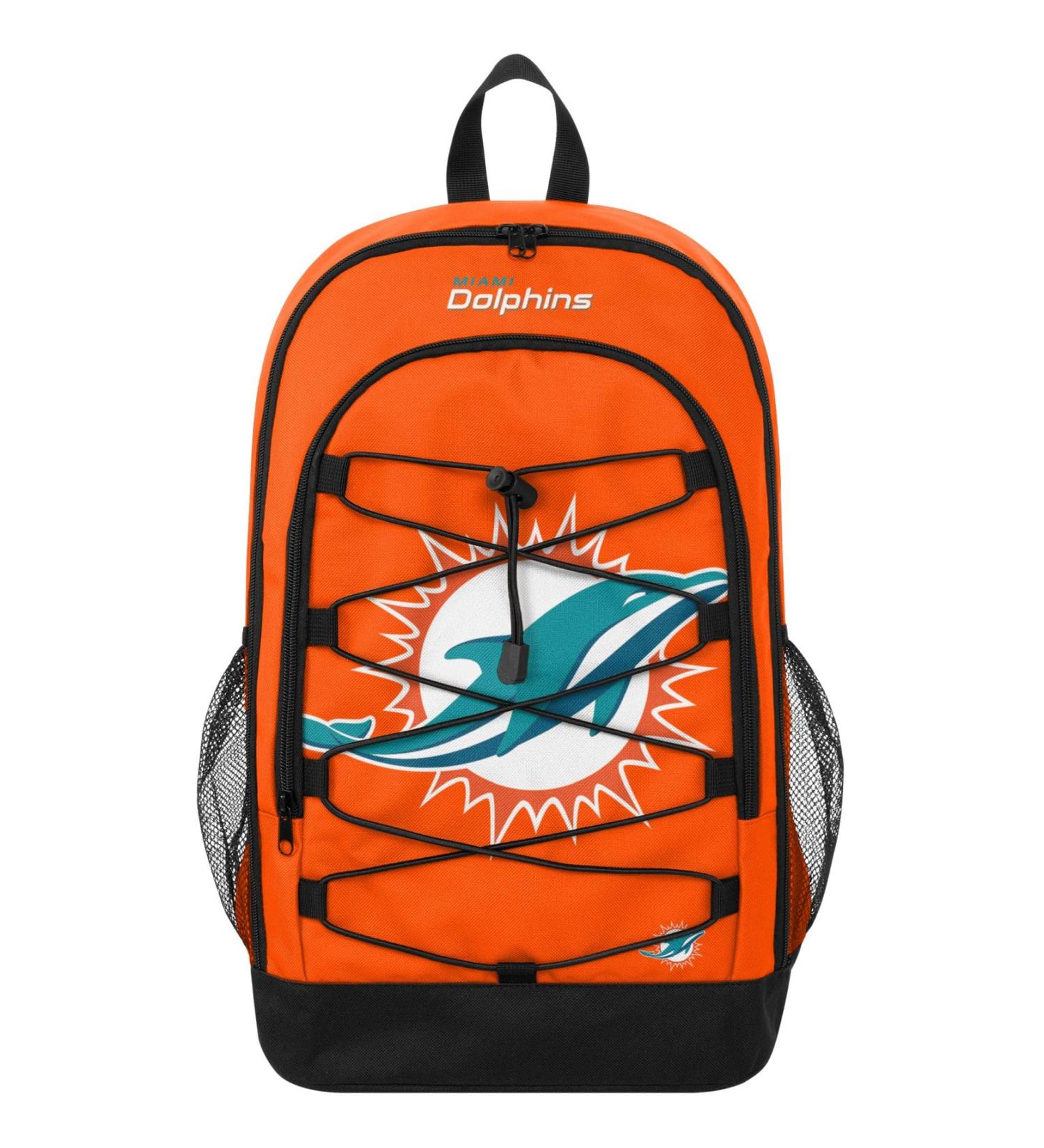 FOCO Miami Dolphins NFL Backpack - Stylish Bungee Design for Sports Fans - International Shipping Available - Buy Online on GoSupps.com
