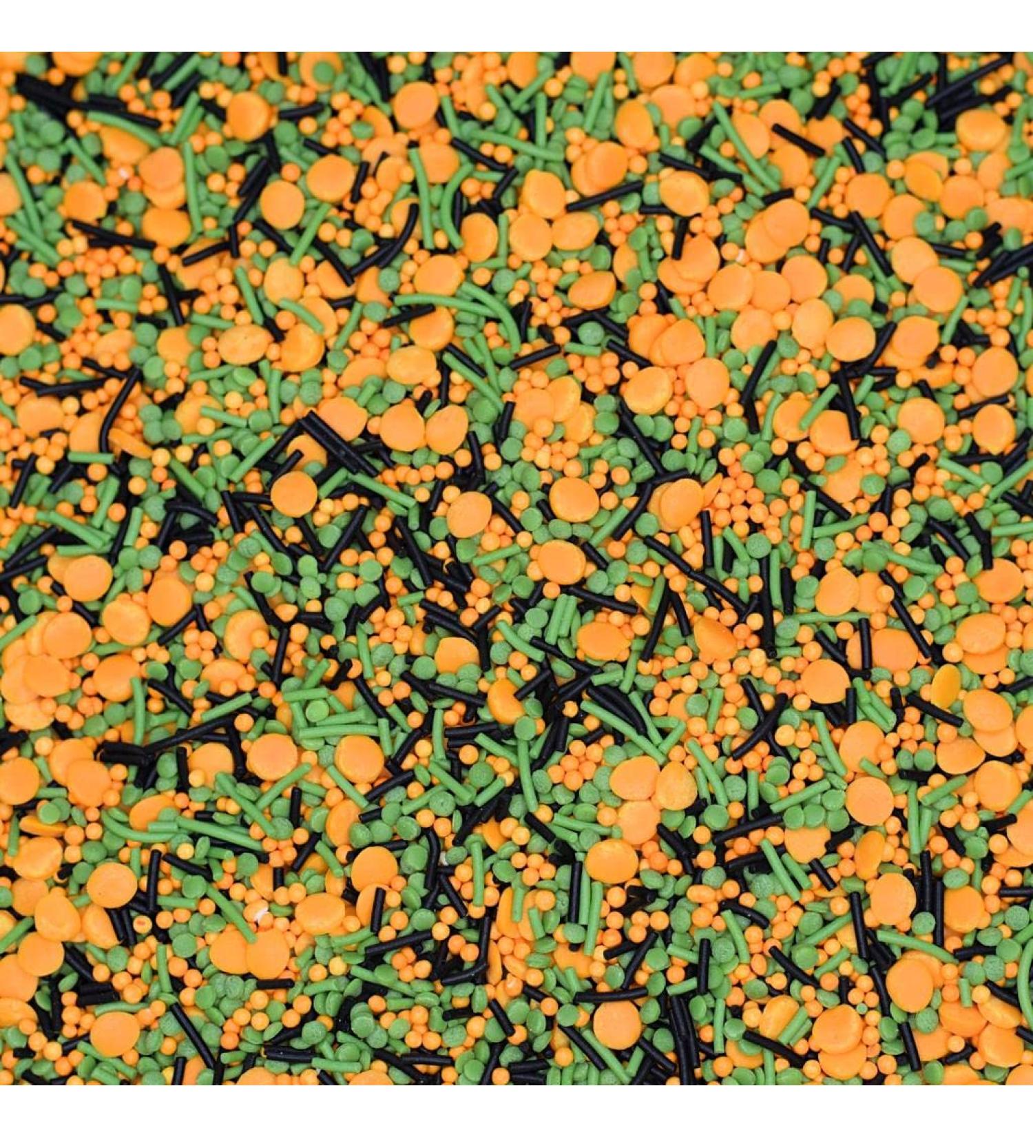 Trick or Treat Sprinkle Mix Vegan Gluten and Dairy Free Halloween Sugar Sprinkles Cake Decorations (120g)