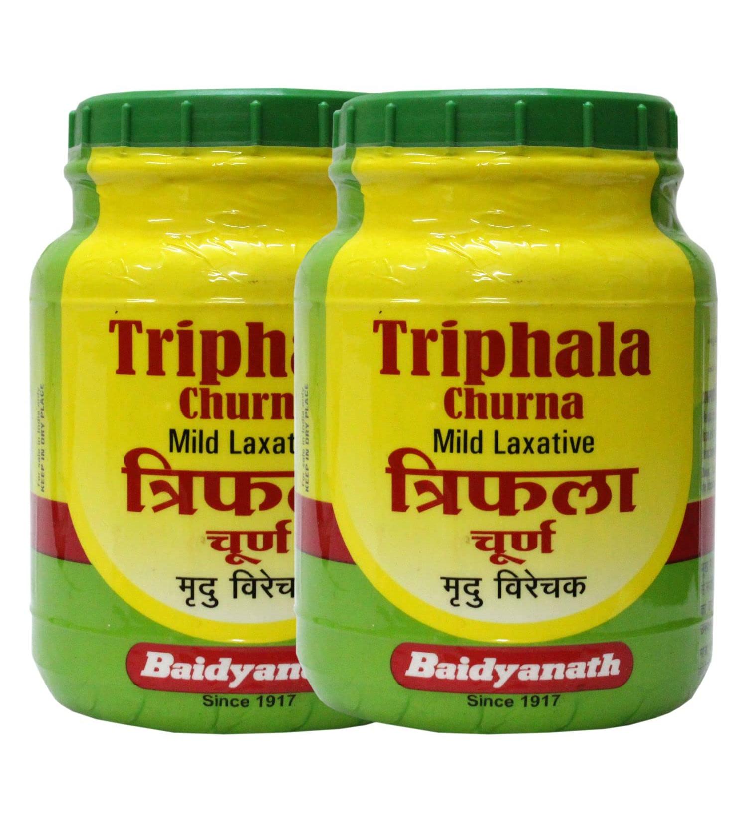 Baidyanath Asli Ayurved Nagpur Triphala Churna 500 G Pack of 2 Helps Relieve Constipation Acidity and Gas Relief Ayurvedic Remedy for Gastrointestinal Health - Buy Online on GoSupps.com