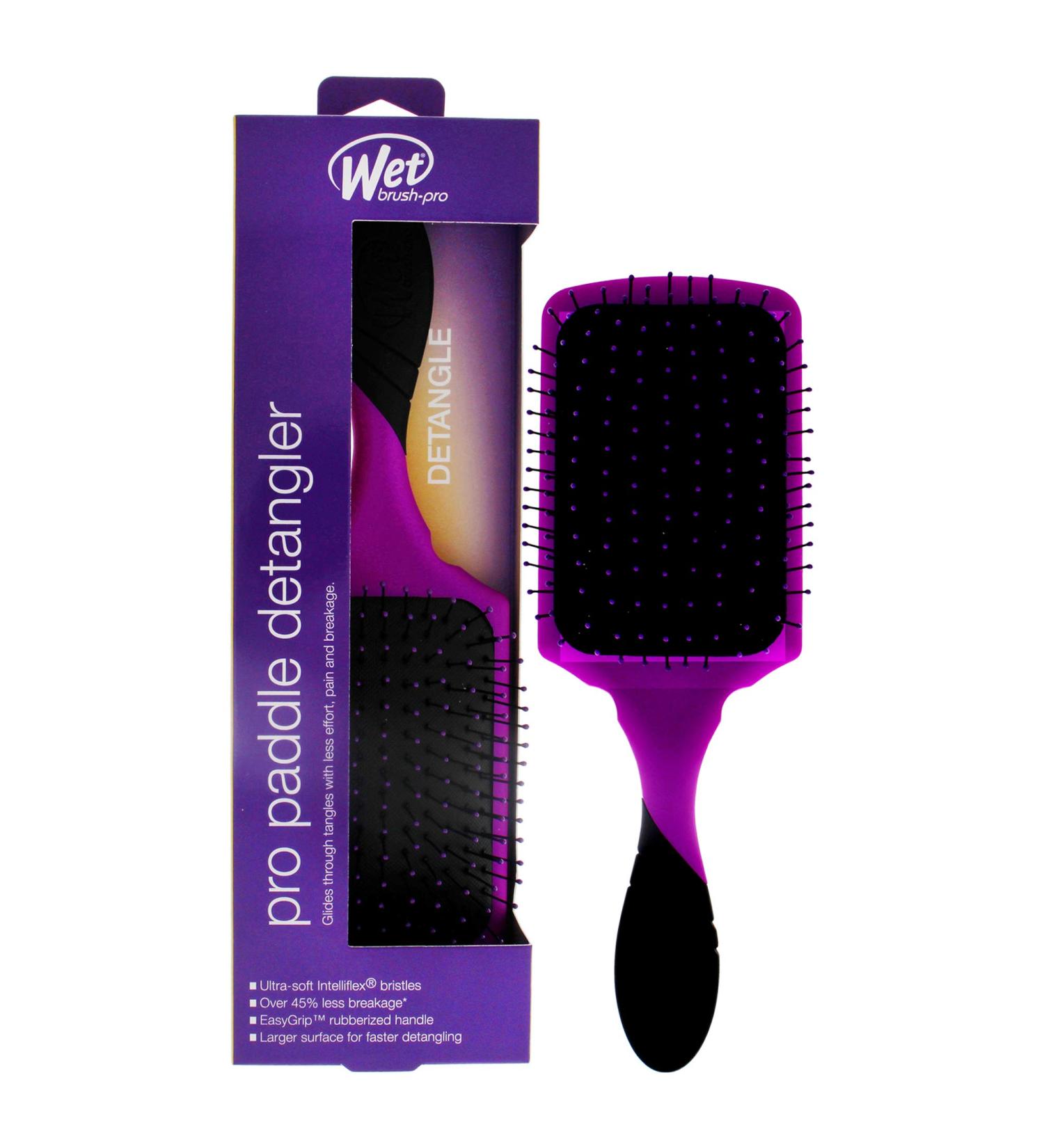 Wet Brush Pro Detangler Brush Paddle - Purple 1 Pc Purple 1 Count (Pack of 1)