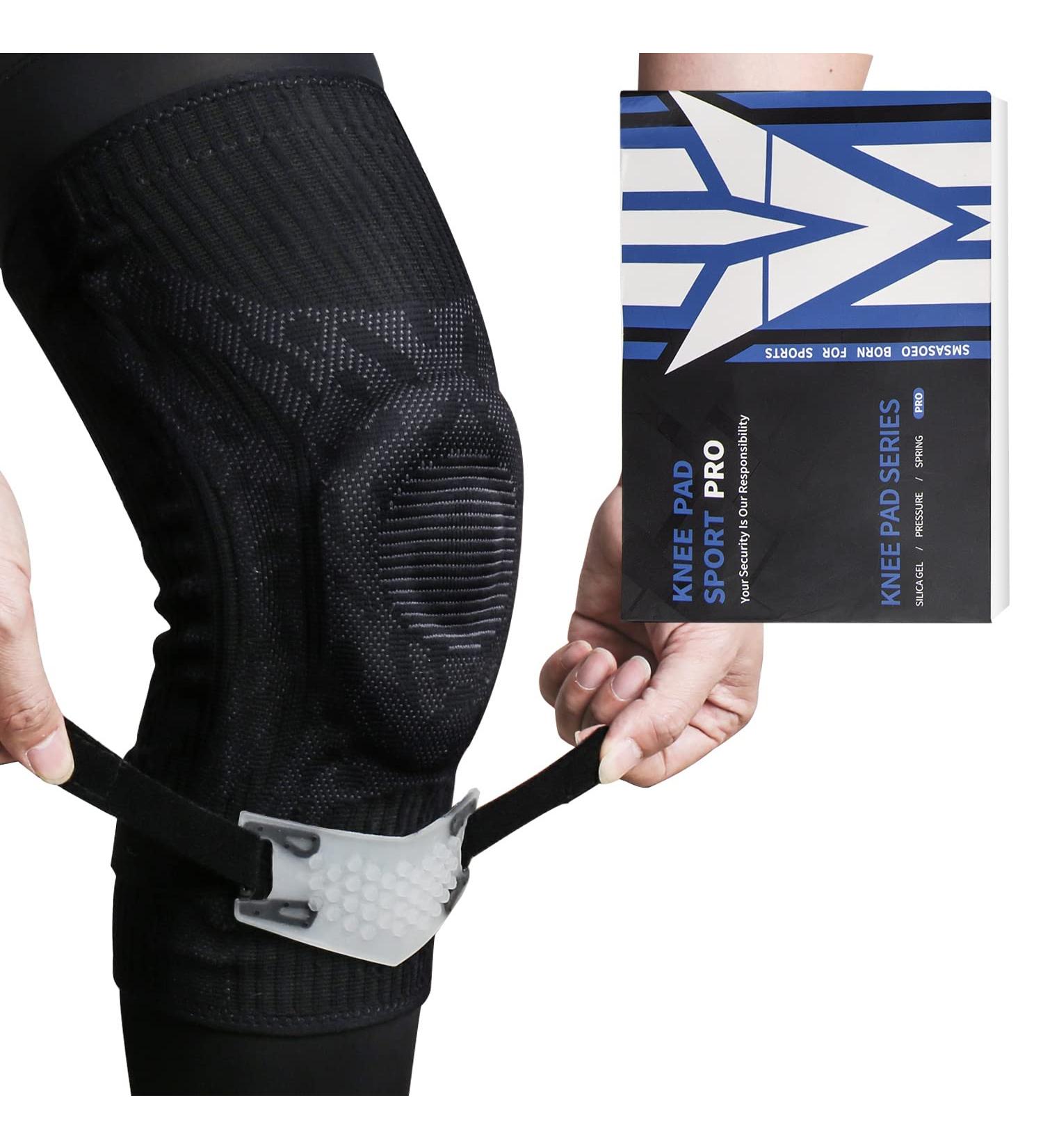 3PC Knee Brace Set with Full Leg Compression Sleeve - Pain Relief & Support for Hiking, Soccer, Basketball, Running - Black, Size A - Buy Online on GoSupps.com