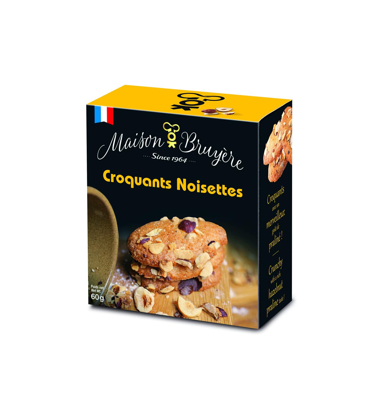 Hazelnut crunches: Sweet artisanal biscuits - Made in France