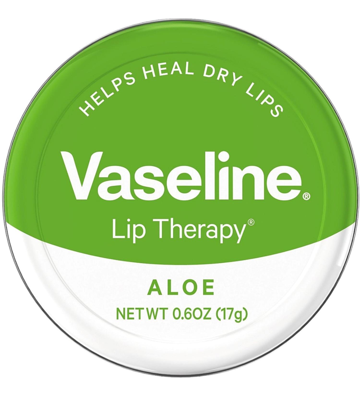 Vaseline Therapy Lip Balm Aloe Vera 0.6 oz (Pack of 4)