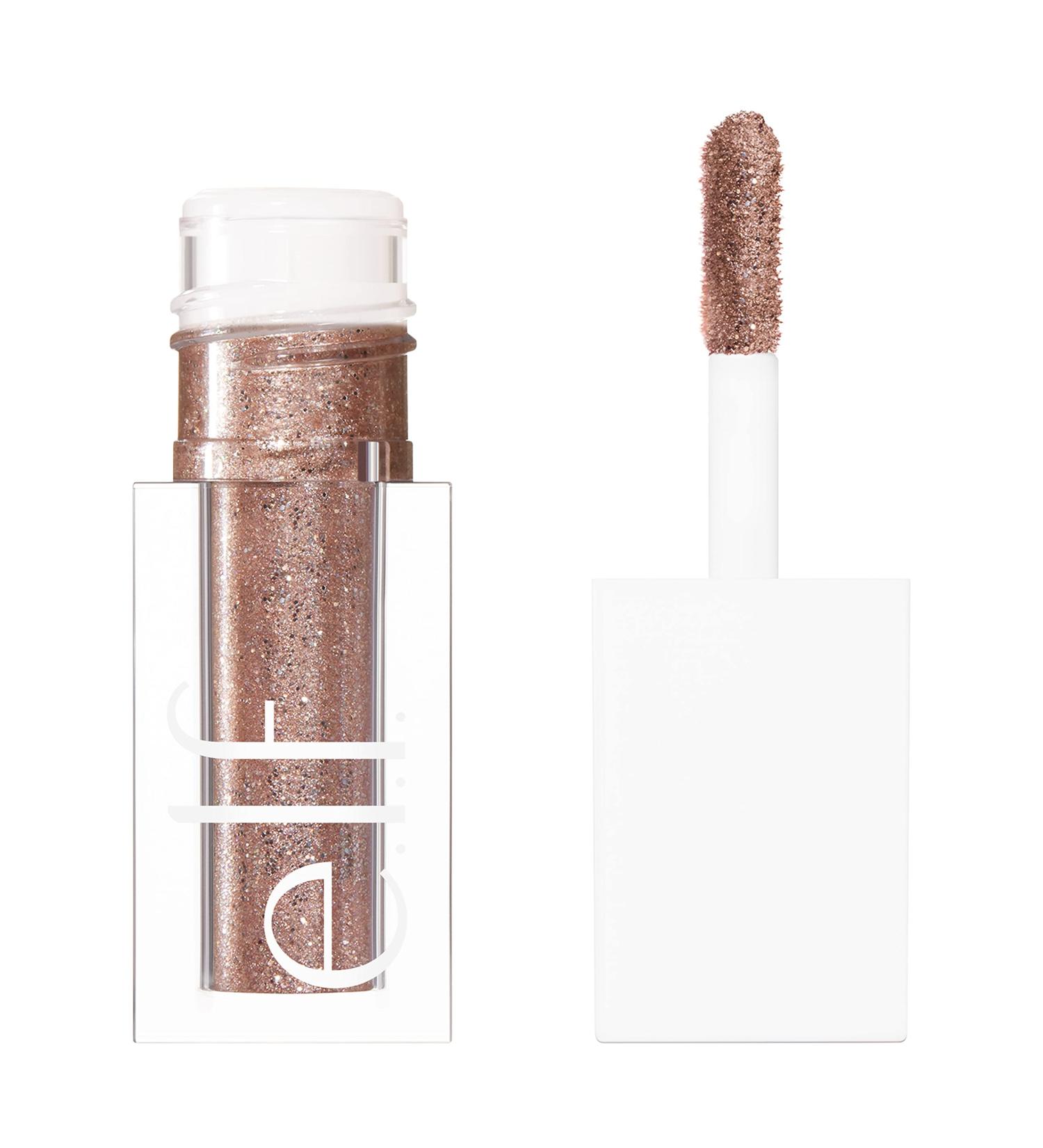 e.l.f. Liquid Glitter Eyeshadow - Long Lasting & Quick-Drying Gel-Based Formula - Pinky Swear, 0.10 Fl Oz - Buy Online on GoSupps.com