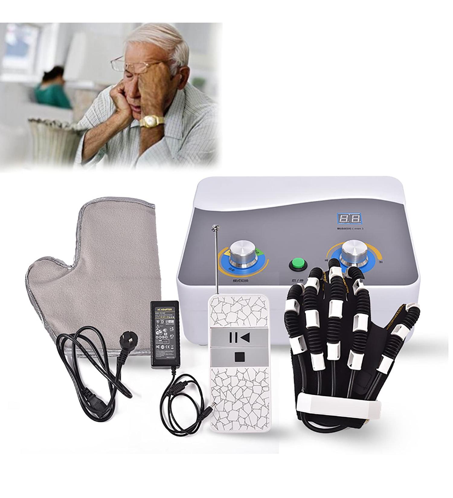 ZZBB Rehabilitative Orthoses Assistive Gloves Rehabilitation Robot Gloves Hand Stroke Hemiplegia Rehabilitation Training Equipment Right Medium