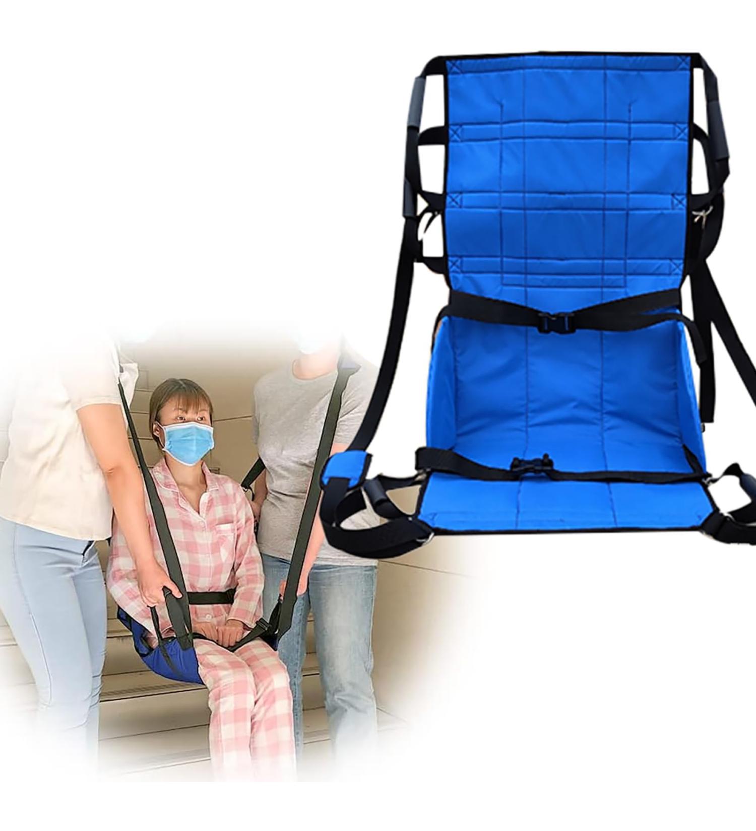 Patient Lift Stair Transfer Wheelchair User Slide Transfer Belts Emergency Transfer Belt with 6 Handles 2 Shoulder Straps and Back Pocket Design Load Bearing 250kg for Home and Hospital - Buy Online on GoSupps.com