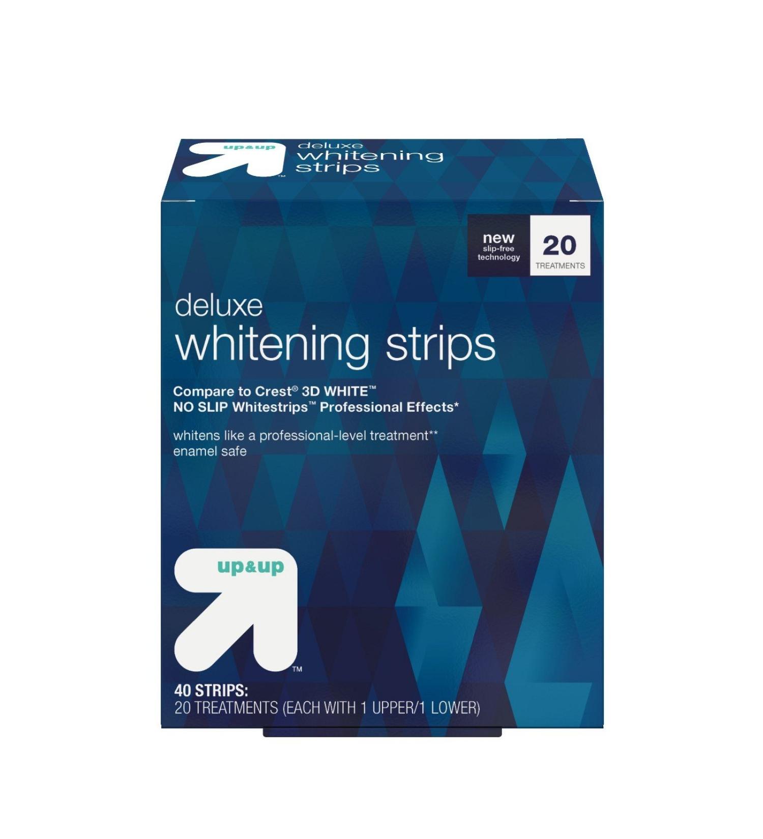 Up&Up Deluxe Whitening Strips - 20 Day Treatment - 40ct