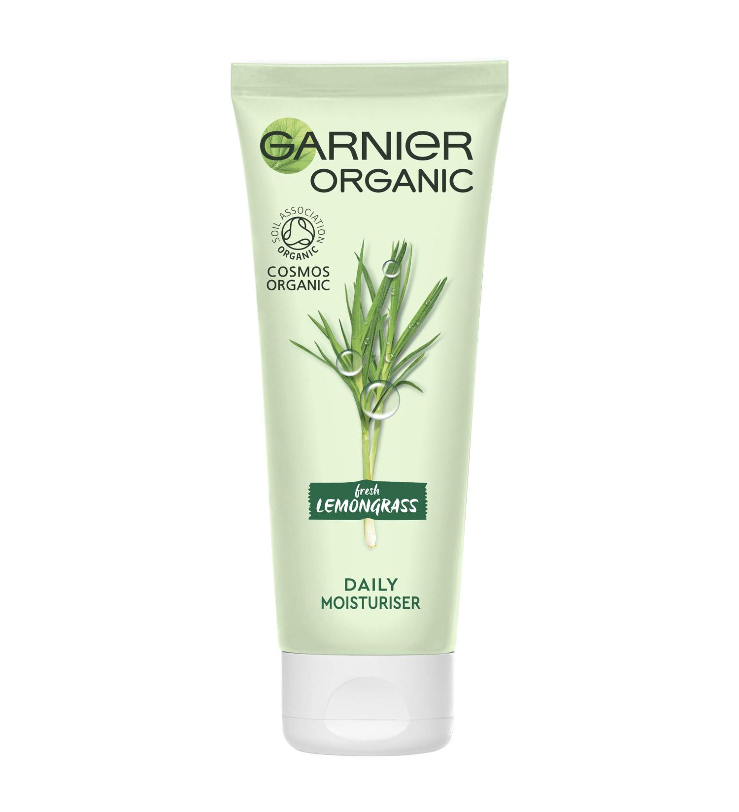 Garnier Organic Lemongrass Daily Face Moisturiser Refreshing And Hydrating Day Cream Combination And Normal Skin 50 Ml - Buy Online on GoSupps.com