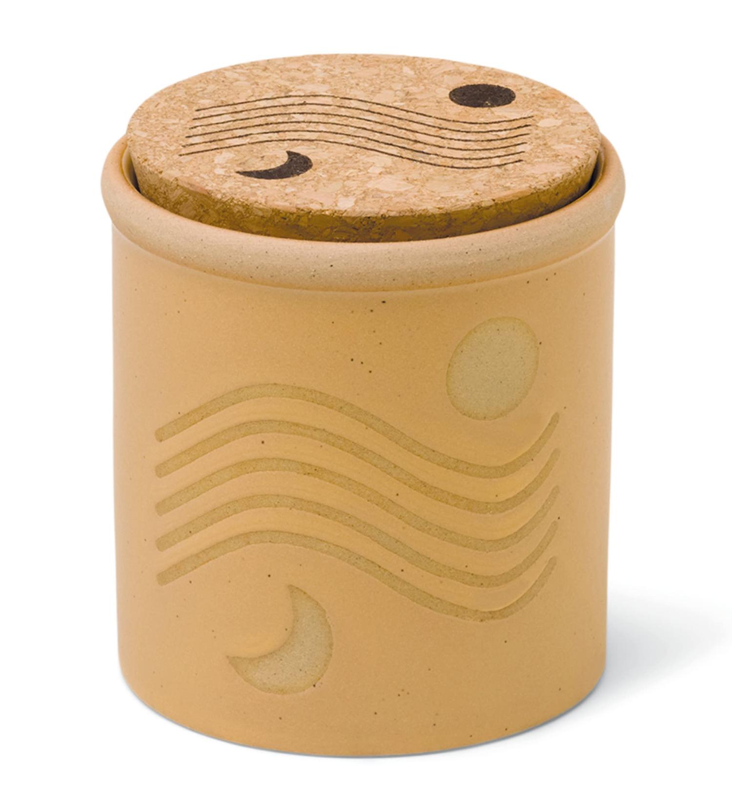 Paddywax Dune Collection Artisan Soy Wax Candle - 8oz Ceramic Jar with Cork Lid | Orange Zest & Bergamot Scented Candle - International Shipping Available - Buy Online on GoSupps.com