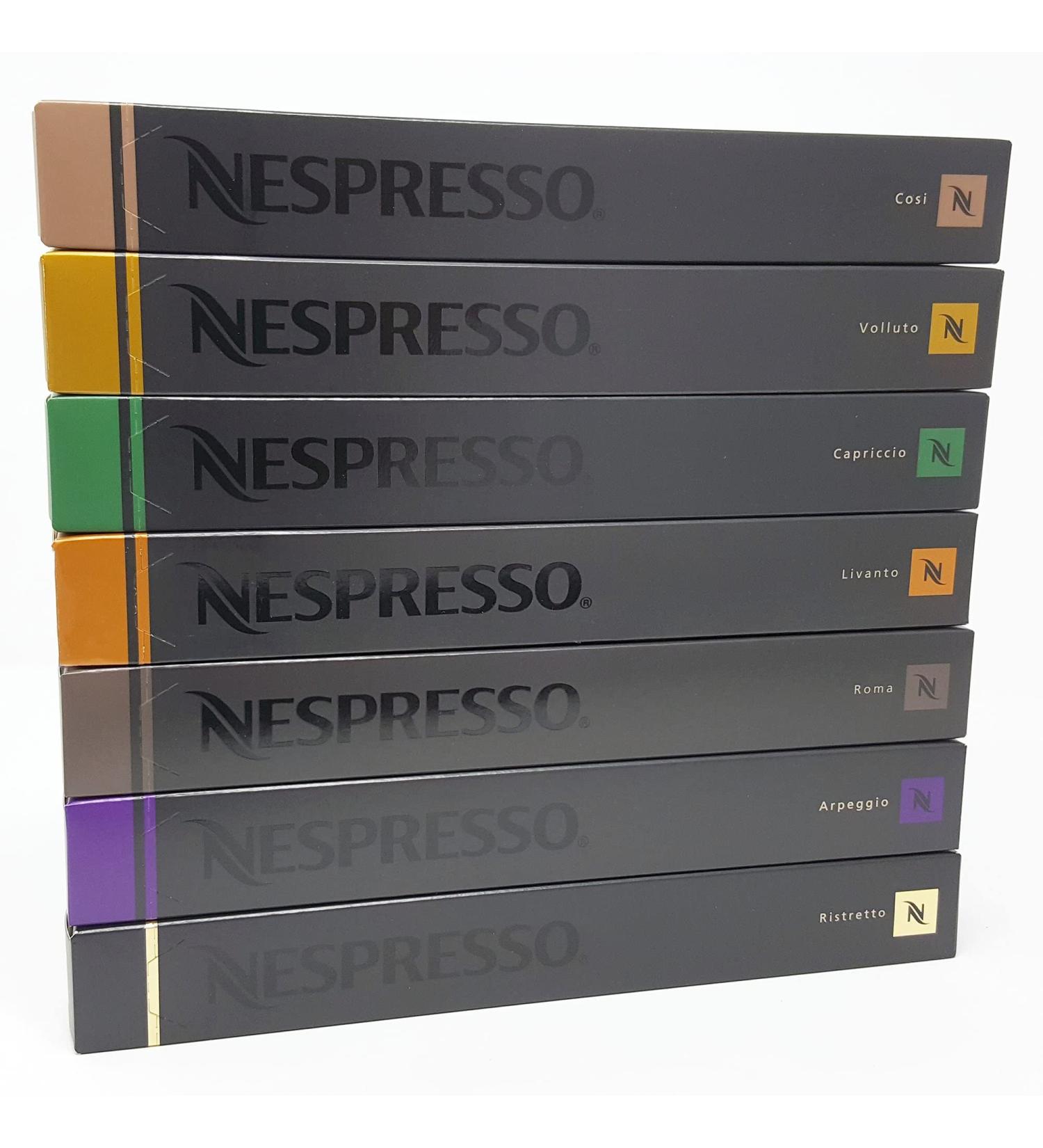 Nespresso Assortment 70 Capsules Ristretto Arpeggio Rome Livanto Capriccio Volluto Cosi