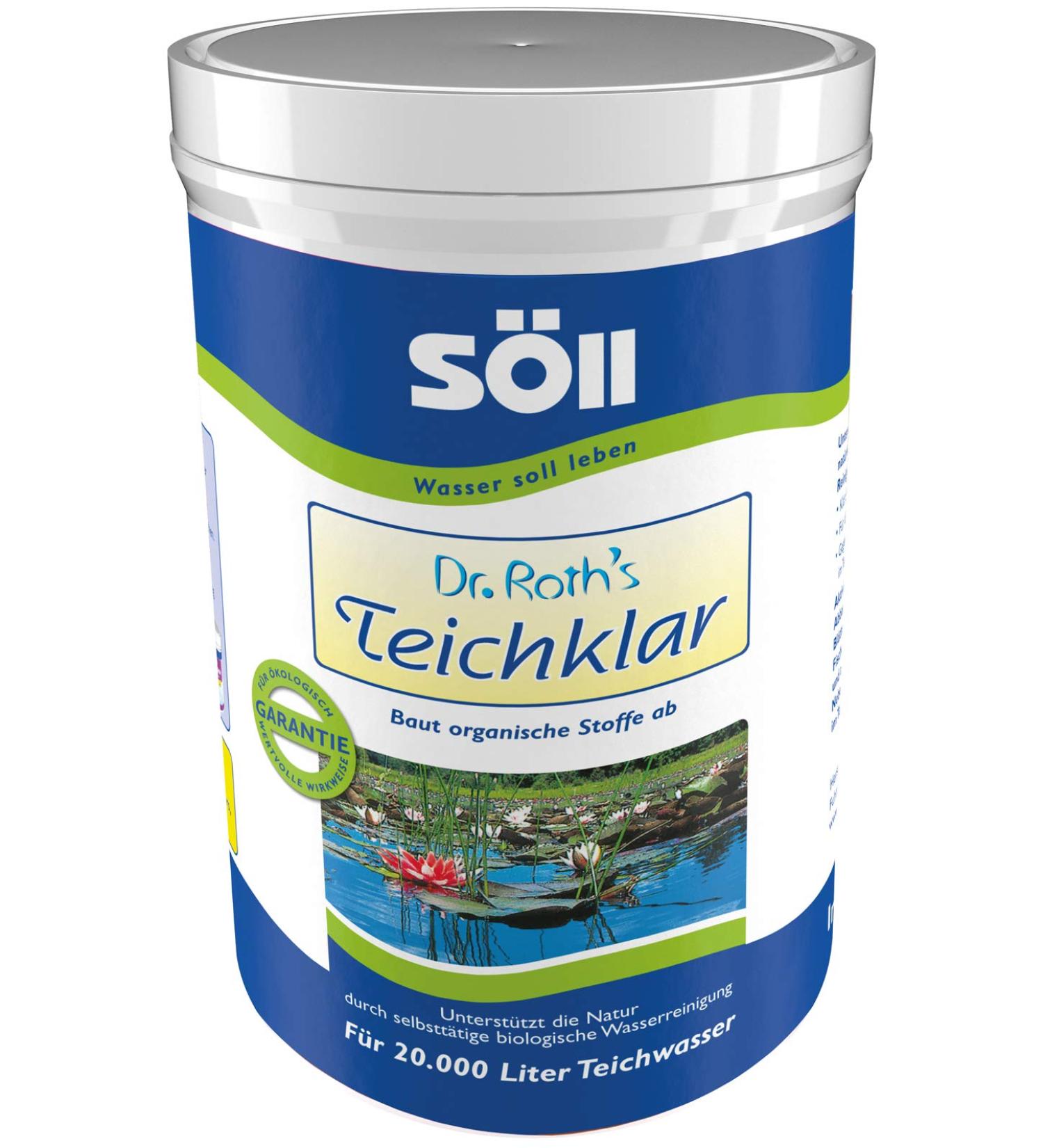 S ll 80381 Dr. Roth's Pond Clear - Microbiological Pond Cleaning & Algae Control 1kg for 20 000 Liters | Eco-Friendly Water Treatment - Buy Online on GoSupps.com