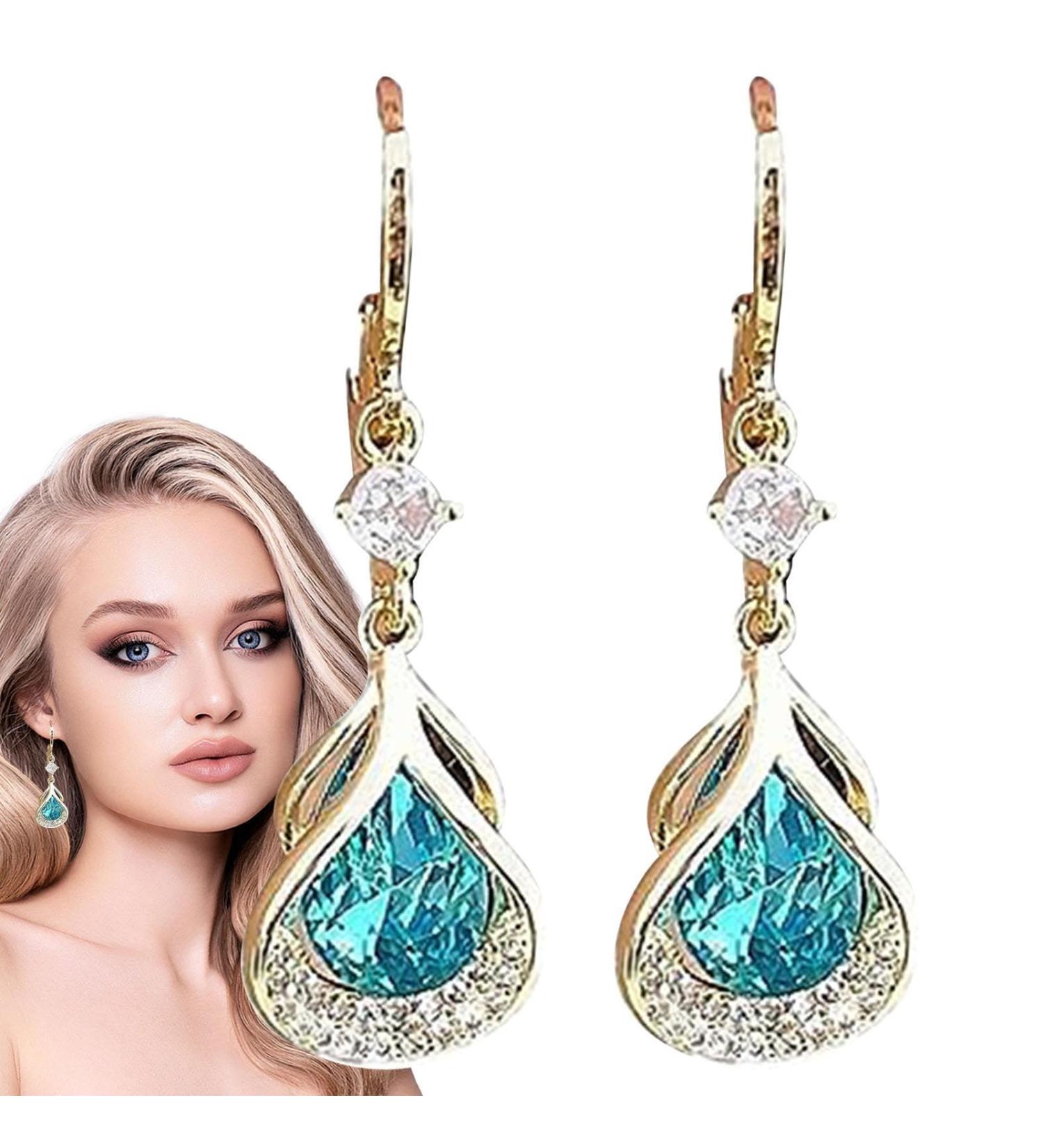 Magnetic Earrings | Crystal Dangle Earrings for Women | Slimming Lymphatic Body Drops | Long Wear  - Buy Online on GoSupps.com
