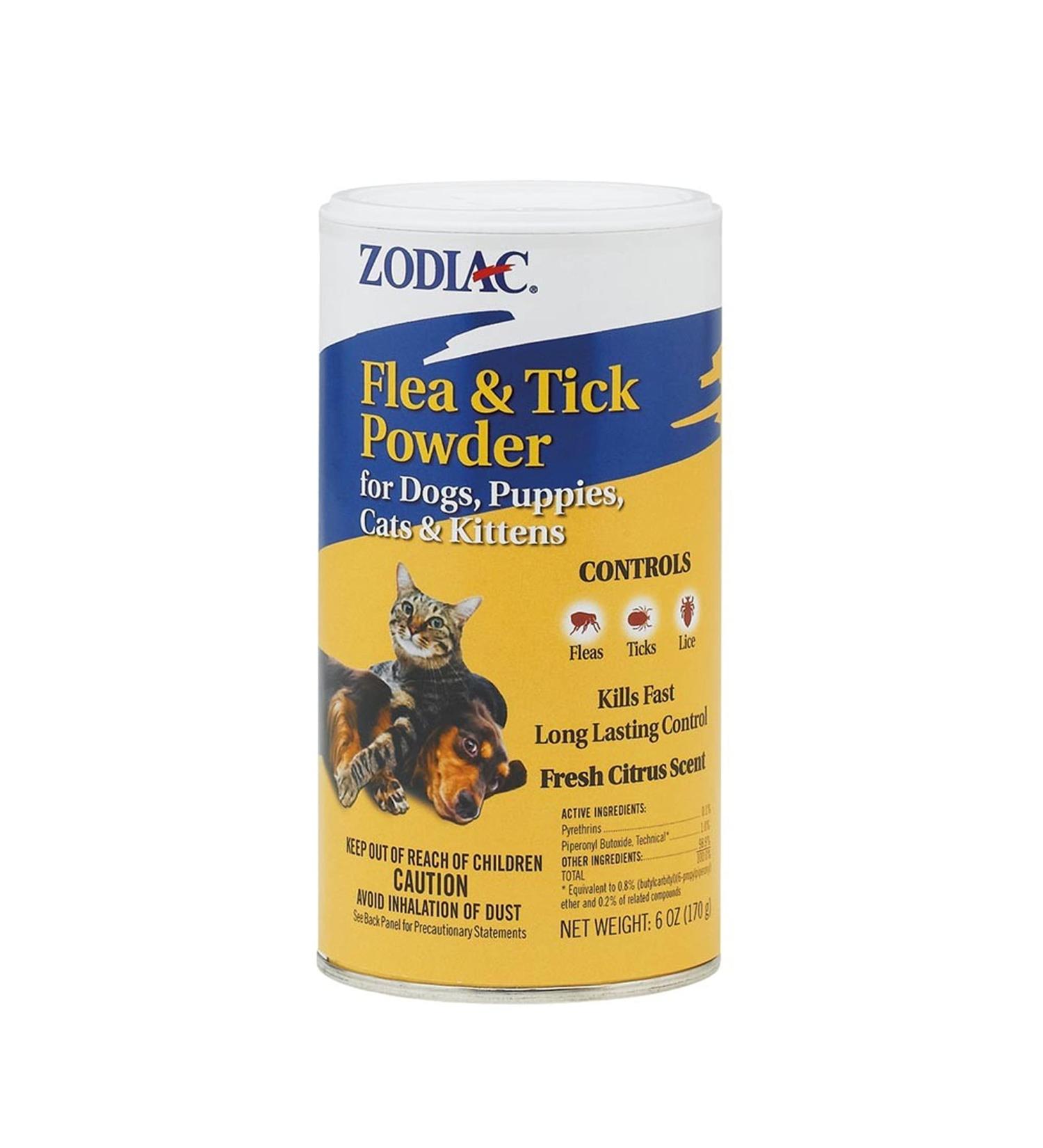 Zodiac Flea & Tick Powder for Dogs, Puppies, Cats & Kittens - Effective Pest Control - Buy Online on GoSupps.com