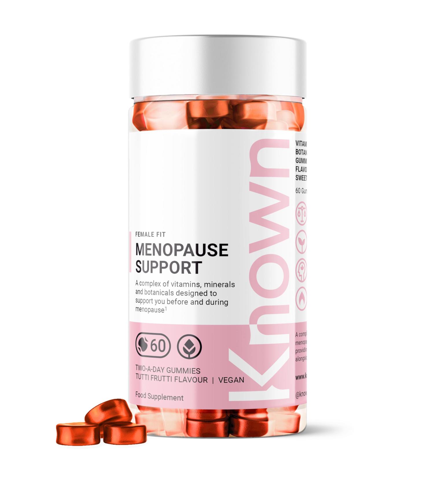 Menopause & Perimenopause Support Gummies | All-in-One Complex | Delicious Tutti Frutti Flavor | 60 Two-a-Day Gummies - Buy Online on GoSupps.com