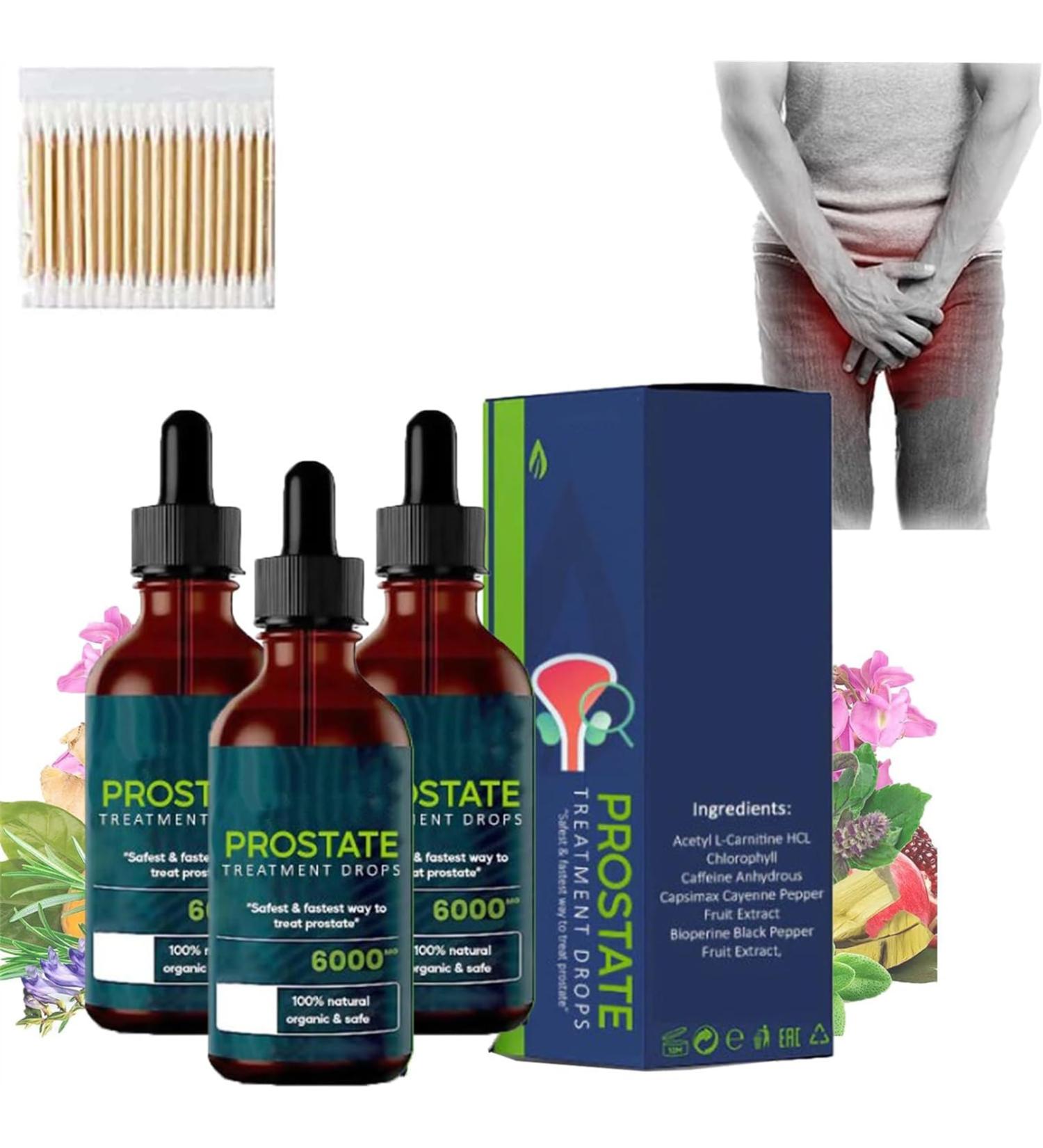 Prostate Treatment Drops Prostate Pain Relief Drops Prostate Drops Prostate Therapy Drops Prostate Health Drops Prostate Natural Herbal Drops 30ml (3 Pcs) - Buy Online on GoSupps.com