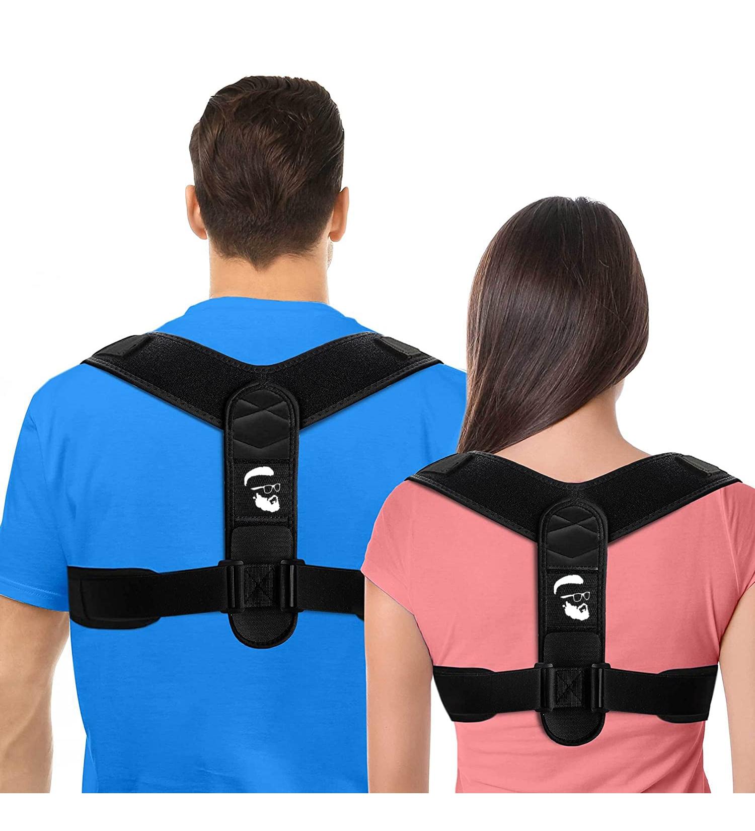 Posture Corrector for Men & Women | Adjustable Upper Back Brace | Breathable Support & Straightener for Neck Back Clavicle & Shoulders - Shop Now - Buy Online on GoSupps.com