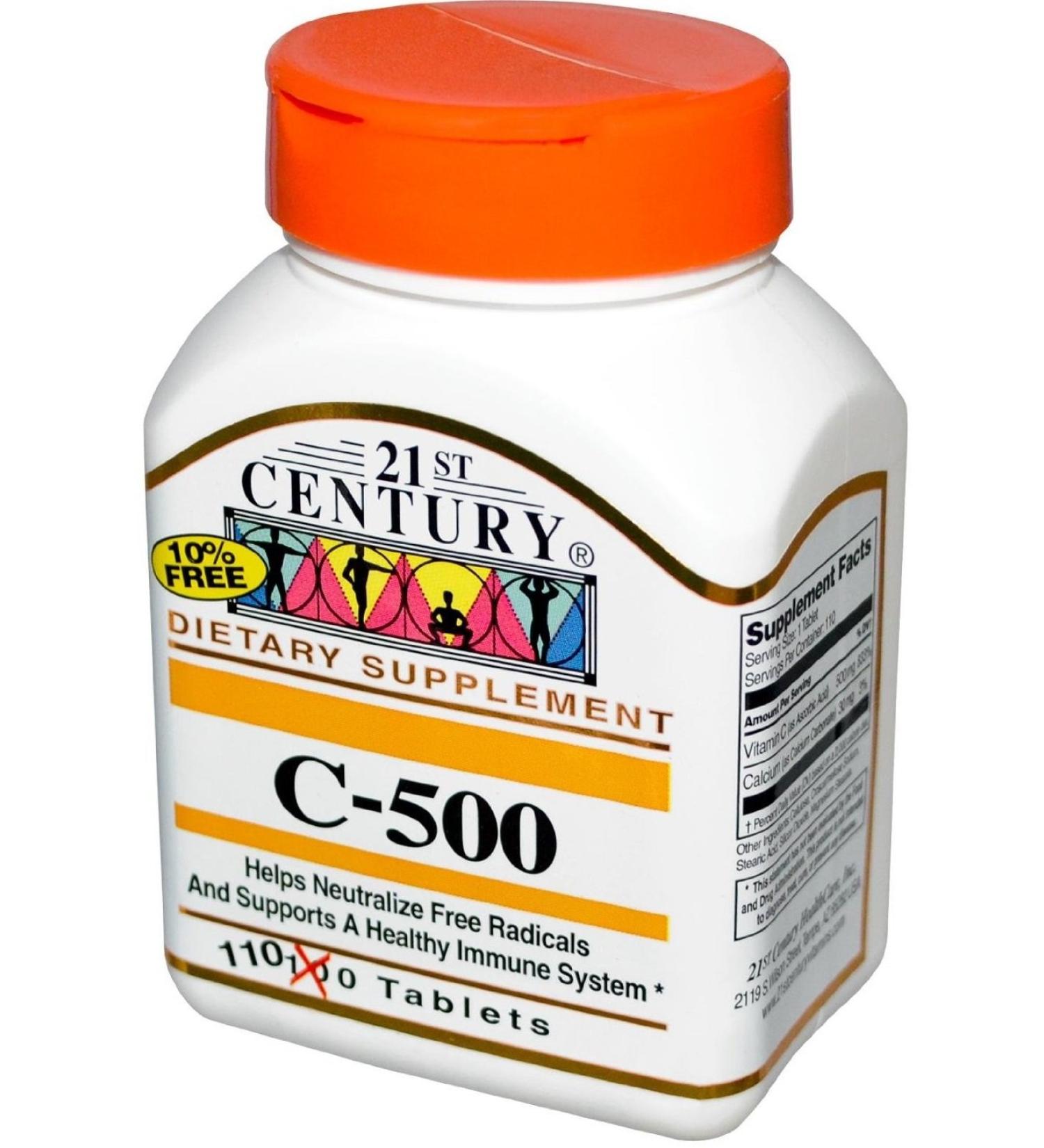 21st Century Vitamin C 500Mg 110 Ct (2 Pack)