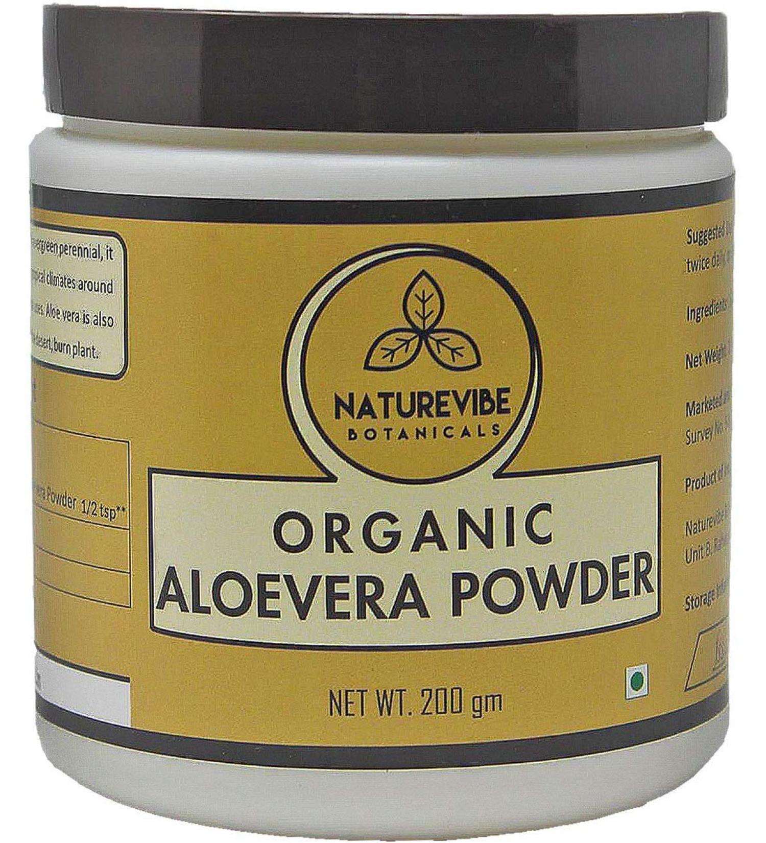 ECH Naturevibe Botanicals Organic Aloe Vera Powder 200gms - Buy Online on GoSupps.com