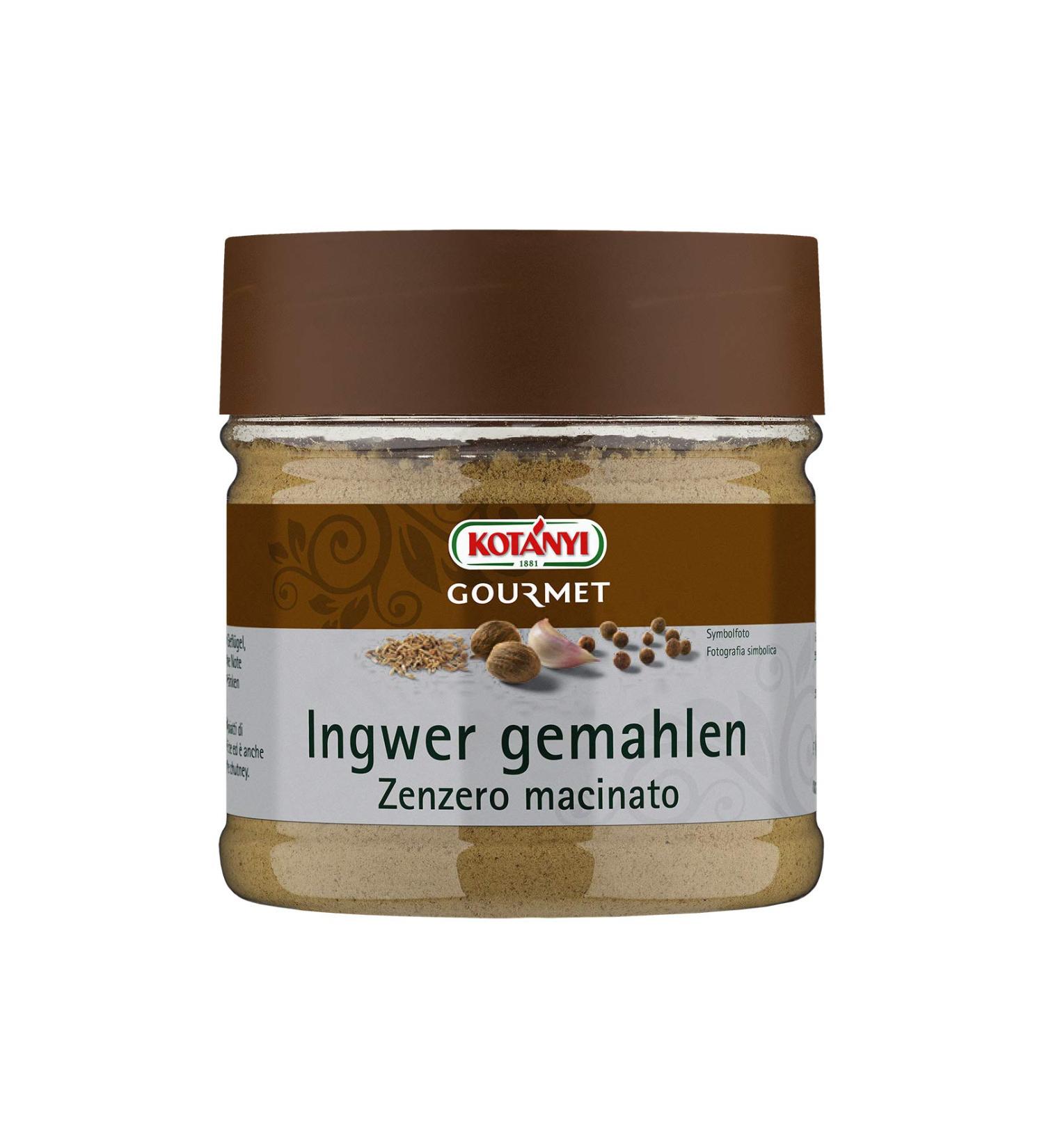 Kotanyi Gourmet Ginger ground | burning-spicy ideal for Asian and Indian dishes 400 ml approx. 150g