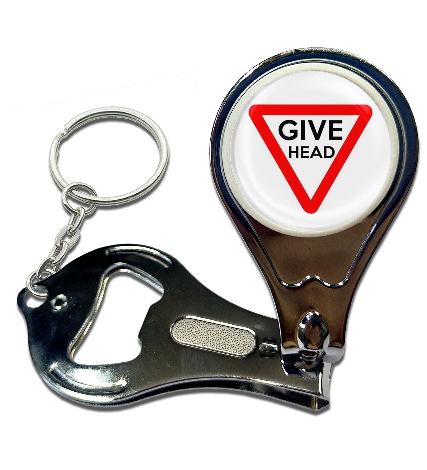 Give Head - Key Ring Bottle Opener and Nail Clipper - Buy Online on GoSupps.com