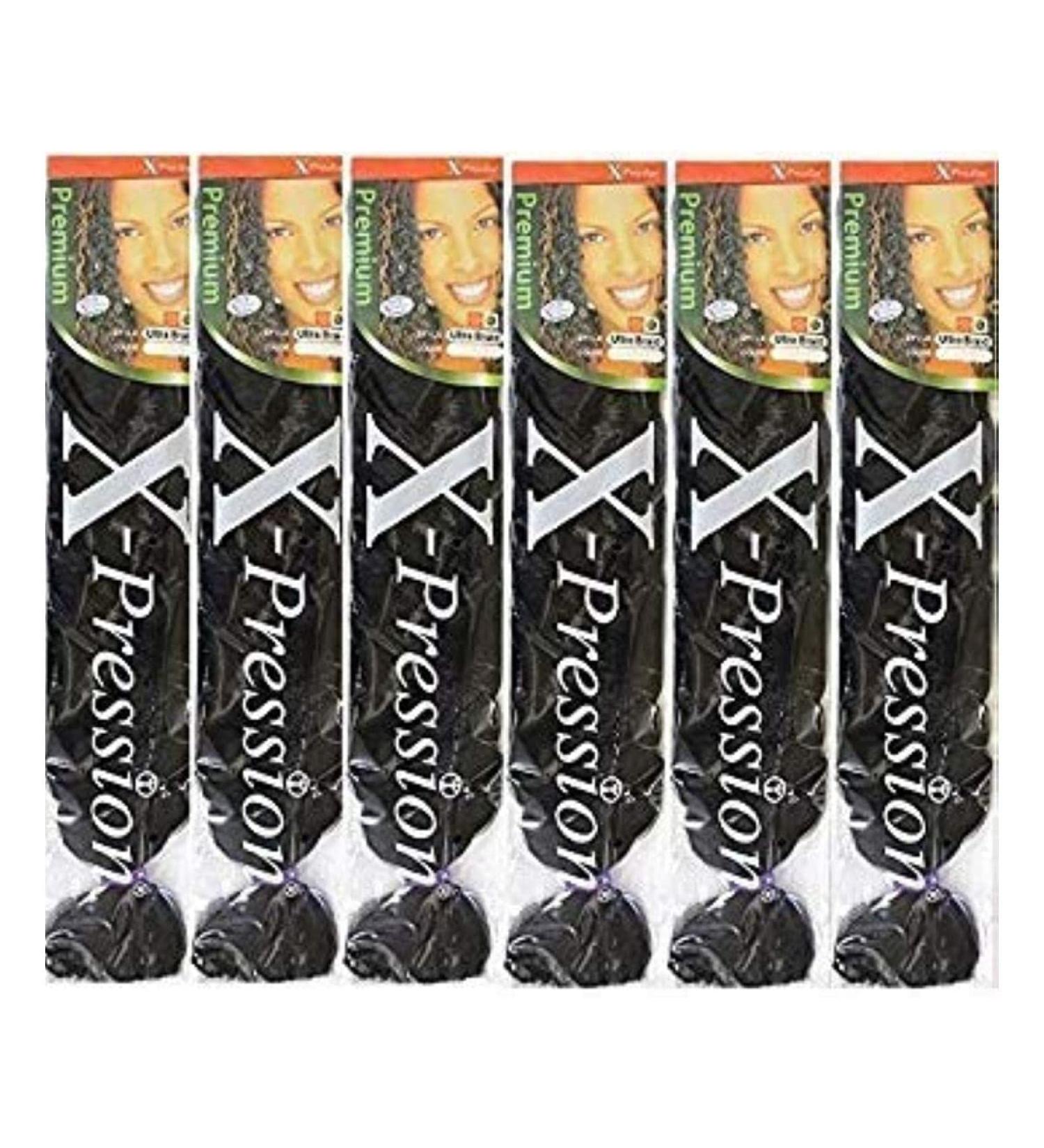 X-pression Premium Original Hair Braid (Pack of 6 SM1B/27) SM1B/27 Pack of 6 - Buy Online on GoSupps.com