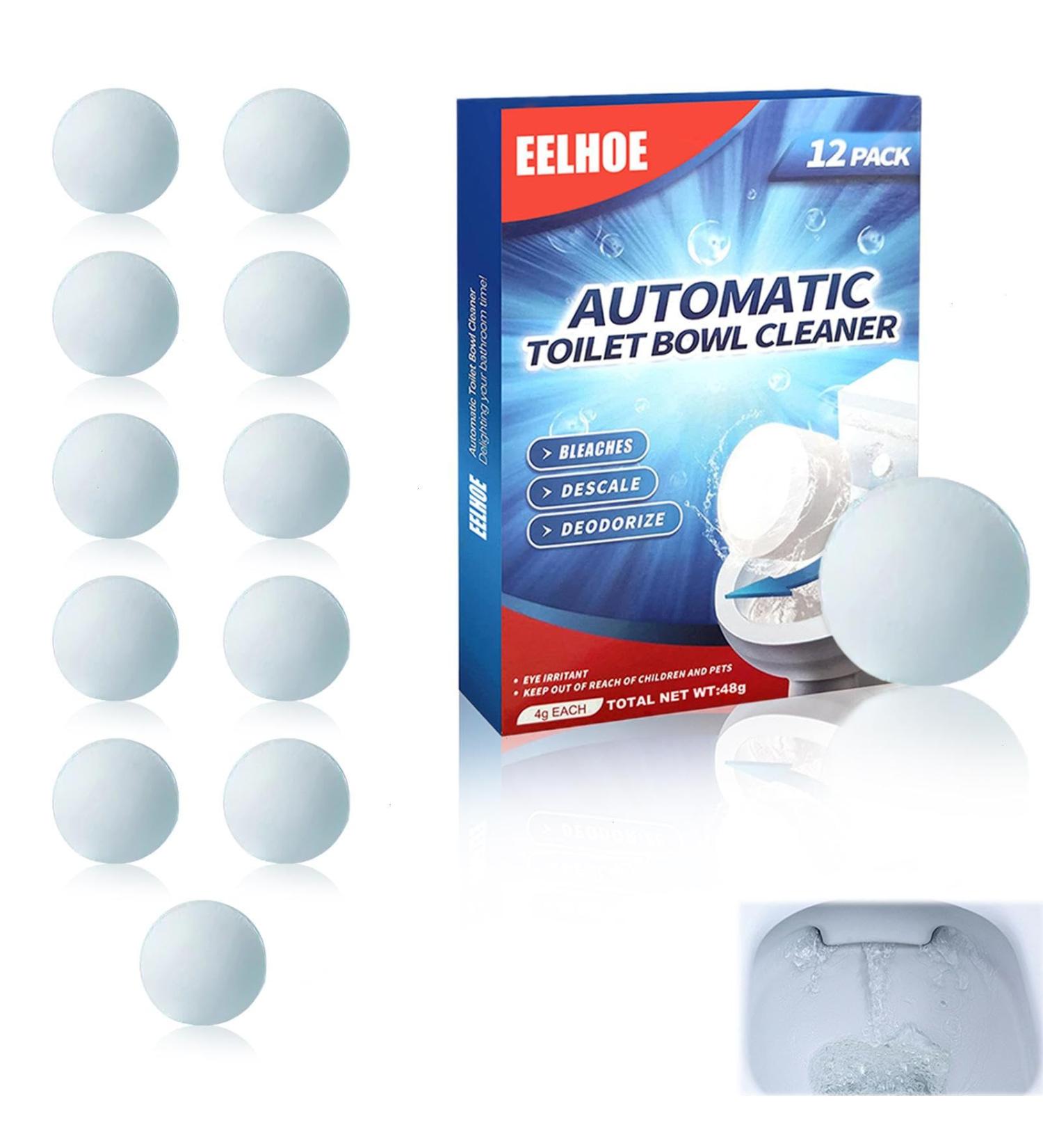 12Pcs in 1 Box Toilet Bowl Cleaner Tablets Automatic Toilet Tank Cleaner Tablets with Sustained-Release Technology Durable Household Cleaning Supplies for Deodorizing & Descaling#12pcs - Buy Online on GoSupps.com