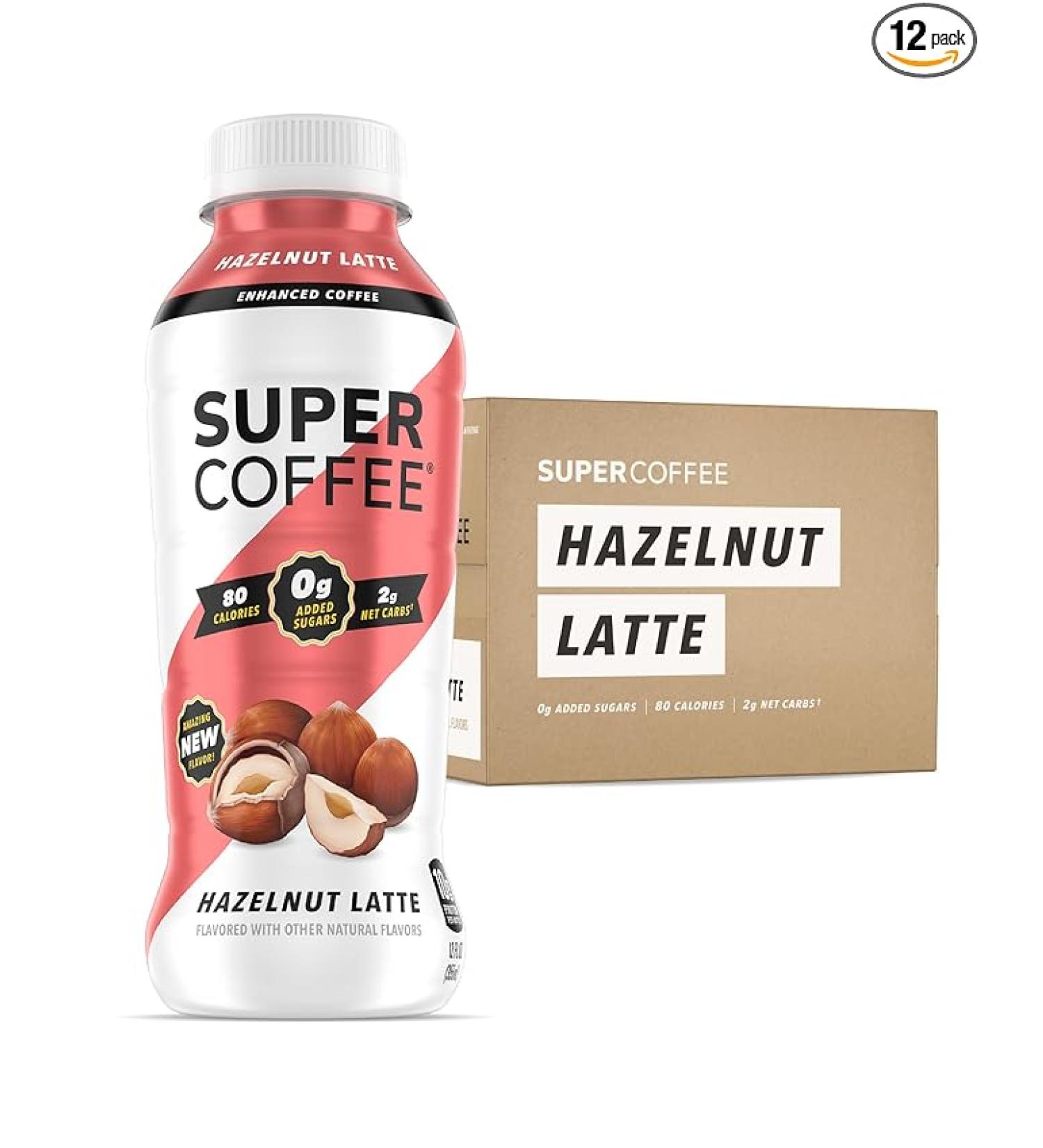 KITU SUPER COFFEE  Keto Protein Coffee (0g Added Sugar  10g Protein  70 Calories) [Hazelnut] 12 Fl Oz  12 Pack | Iced Smart Coffee Drinks - Buy Online on GoSupps.com