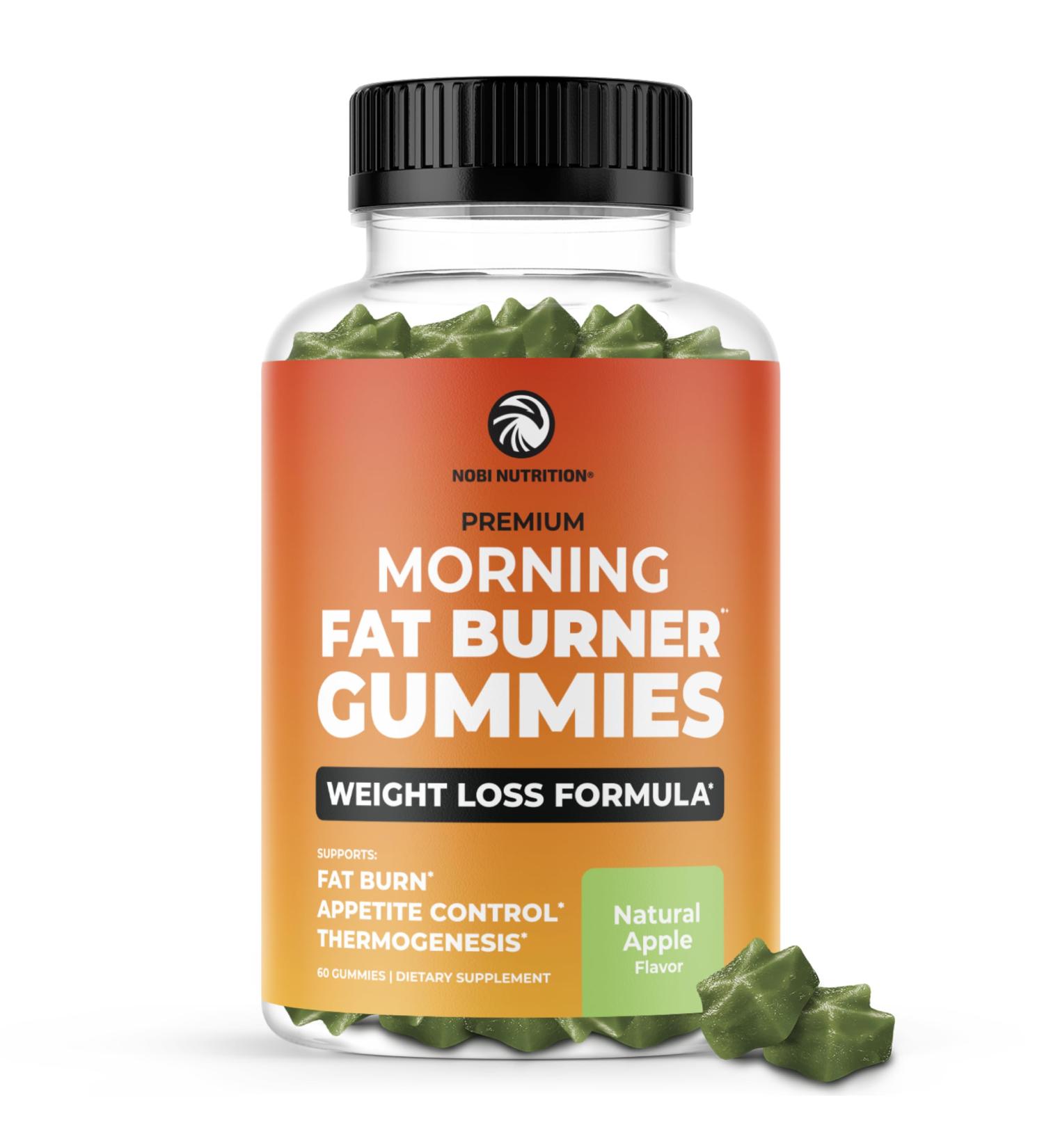 Morning Fat Burner Gummies for Weight Loss | Thermogenic Belly Fat Burner for Men & Women | Green Tea Garcinia Green Coffee Bean | Appetite Suppressant & Metabolism Booster | 60 Gummies - Buy Online on GoSupps.com