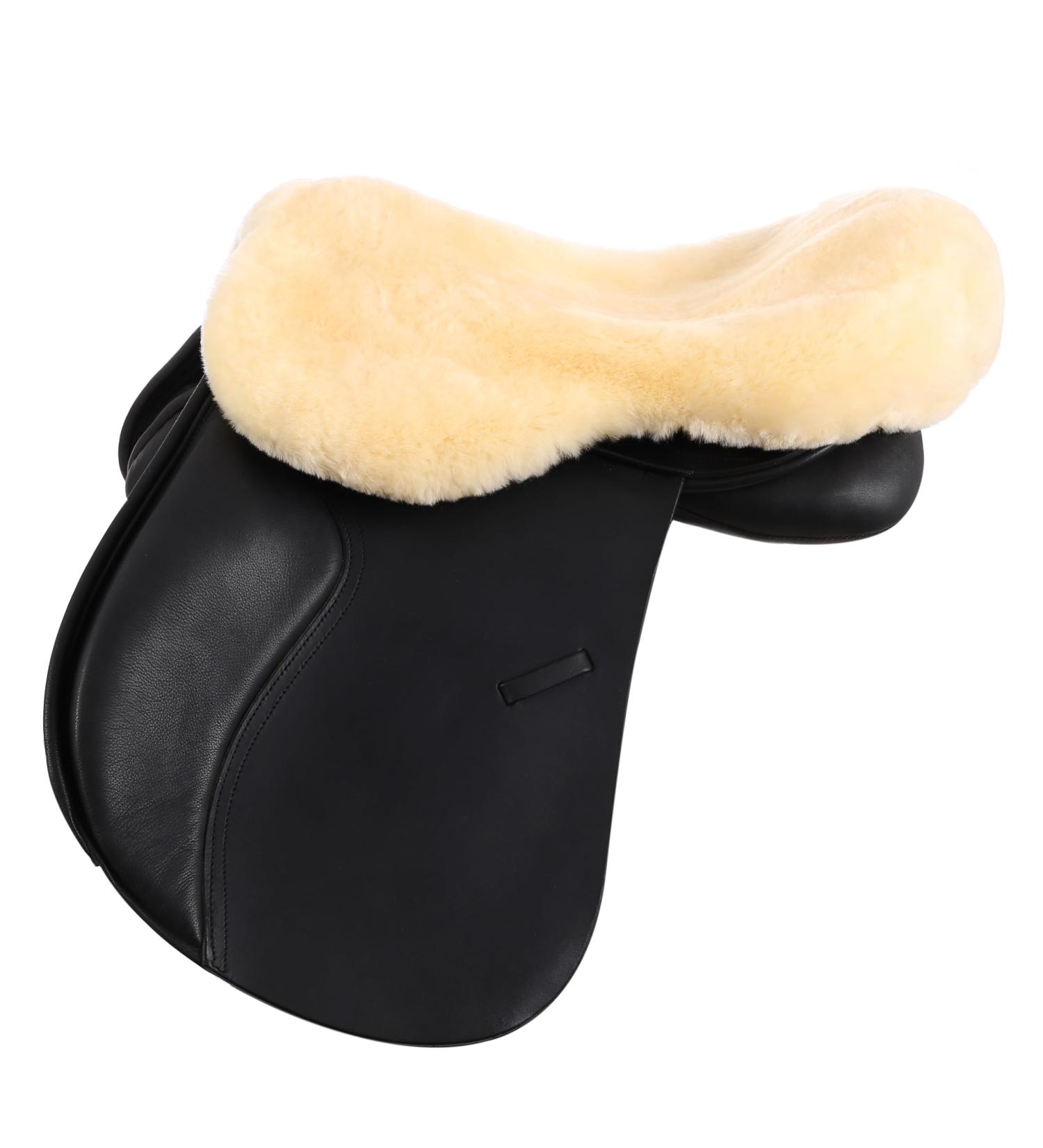 Merauno Sheepskin Horse Saddle Seat Saver Lambskin Horse English Saddle Seat Cover - Buy Online on GoSupps.com