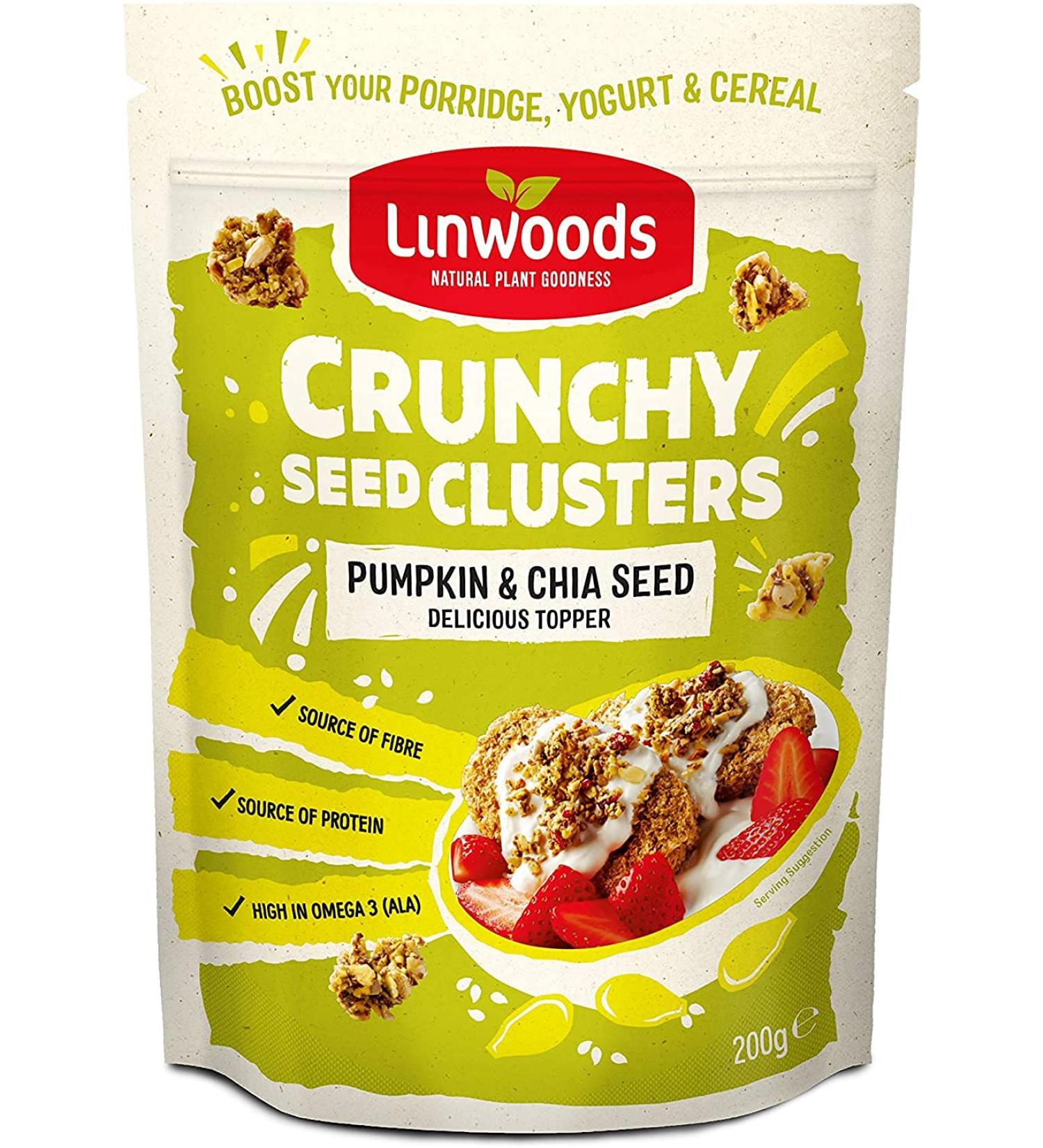  Linwoods Linwoods Crispy Seed Clusters 200g - Pumpkin & Chia Seeds - Buy Online on GoSupps.com