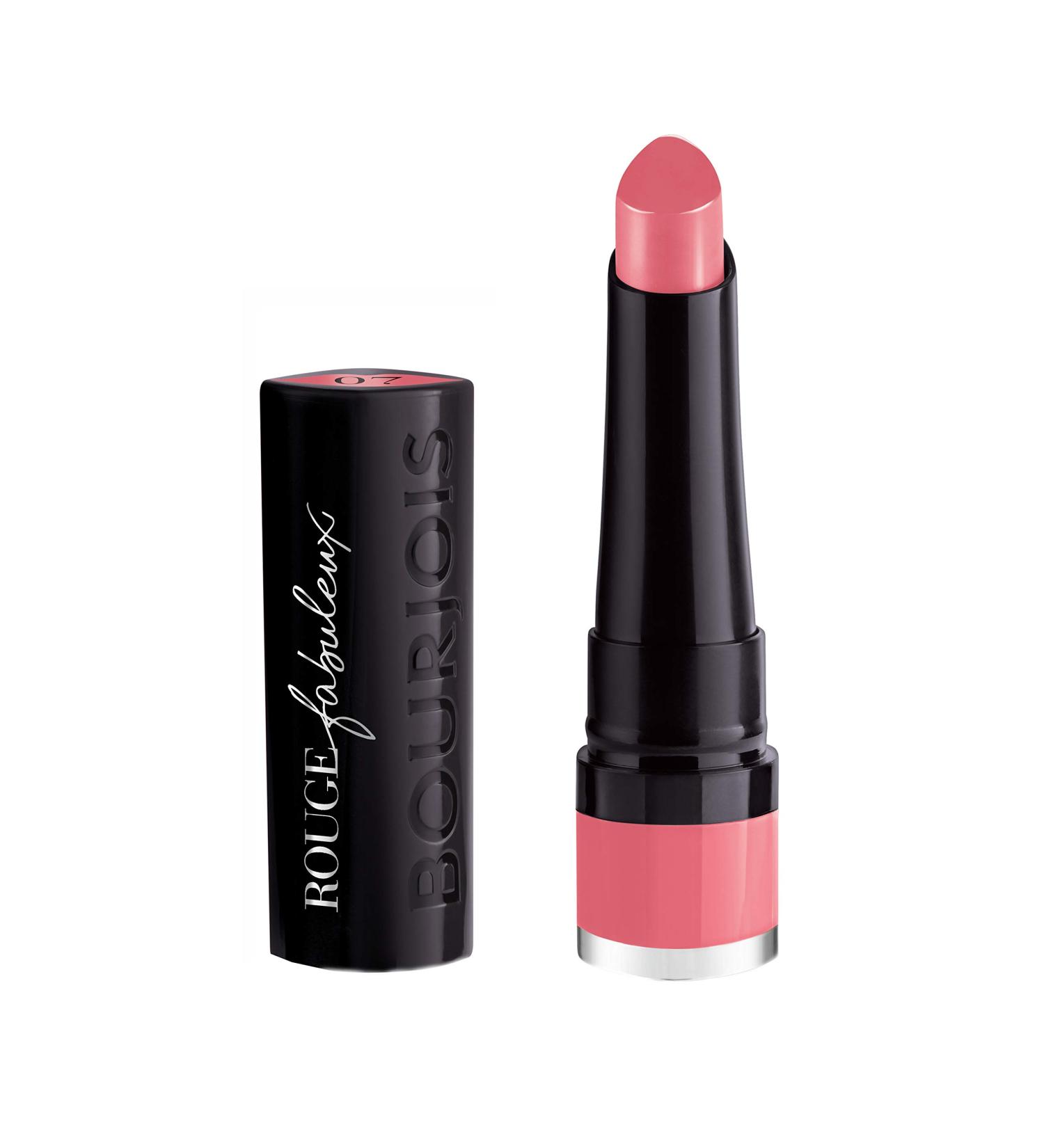 Bourjois Rouge Fabuleux Lipstick 07 Pearl Pink - Long-Lasting Formula - 1 Count - Buy Online on GoSupps.com