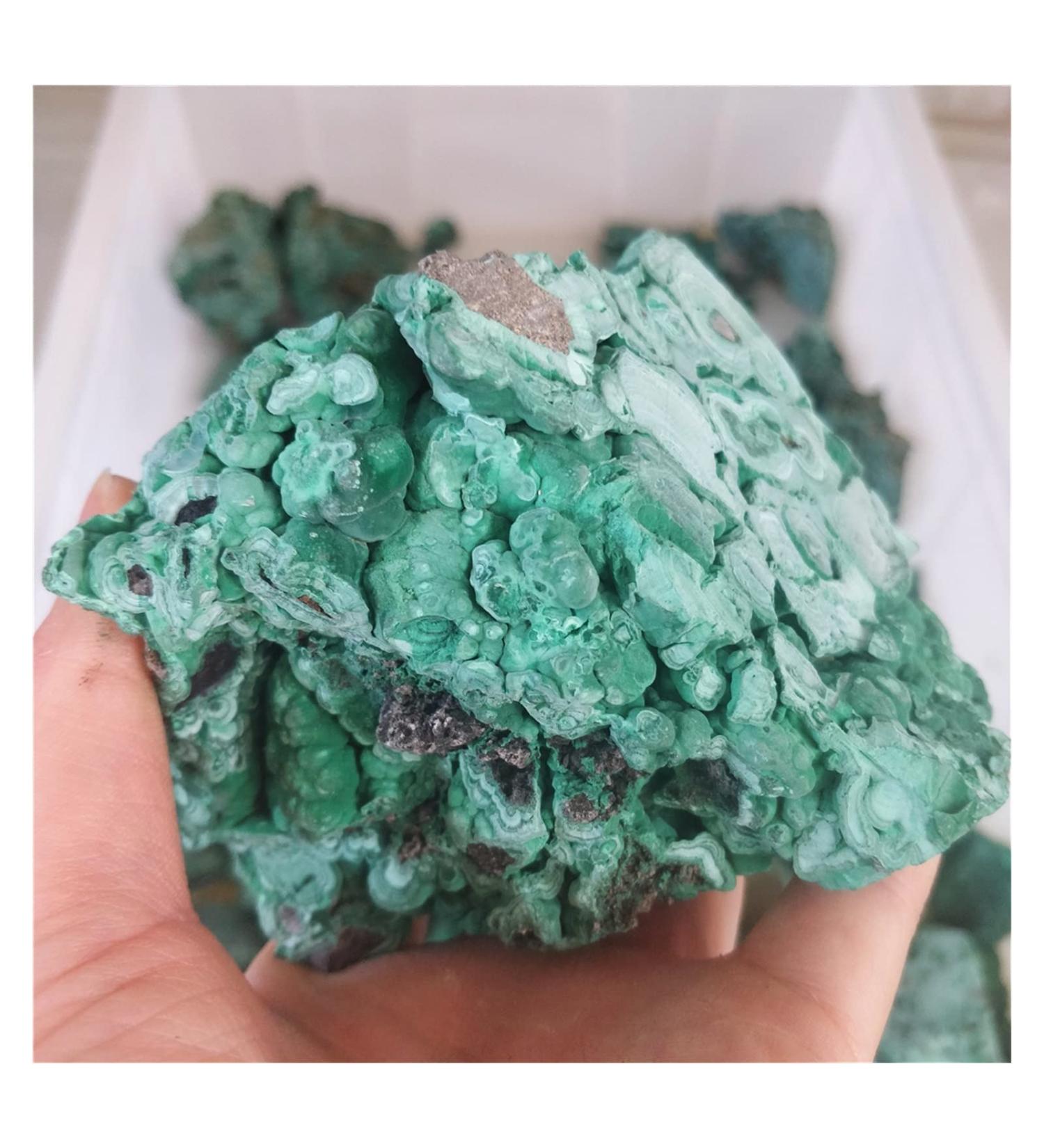 Room Decoration Leftover Material Natural Malachite Offcut Rough Raw Peacock Stones and Minerals Specimen Irregular Rock Crystal Bulk Collecting (Size : 1kg in Bulk) - Buy Online on GoSupps.com