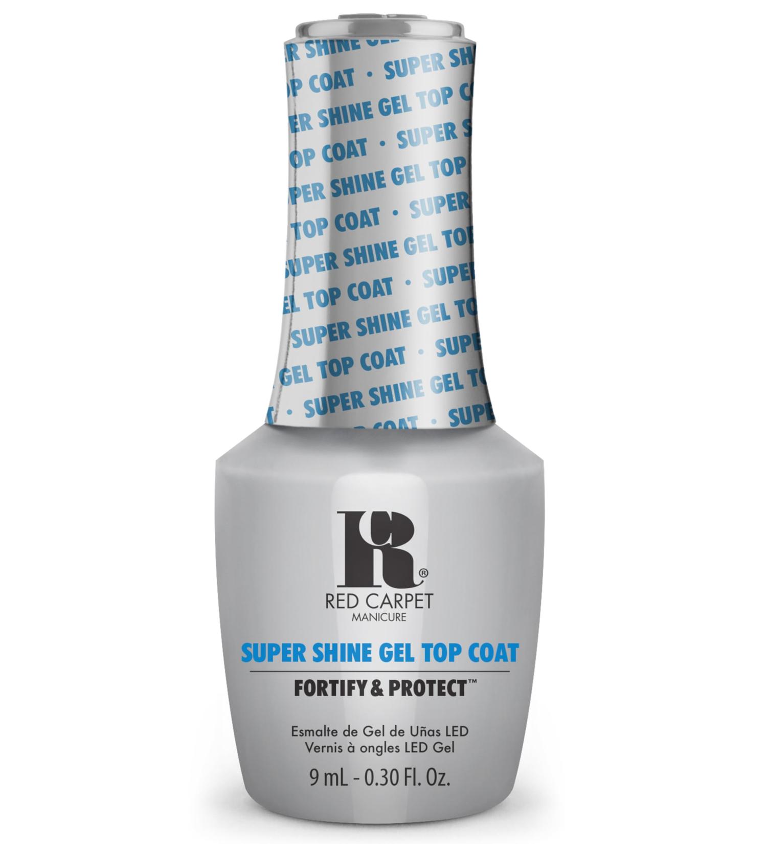 Red Carpet Manicure Fortify & Protect Super Shine Top Coat | Top Coat Essentials | Glossy Gel Nail Top Coat Top Coat Gel Nail Polish | 0.30 Fl. Oz. - Buy Online on GoSupps.com