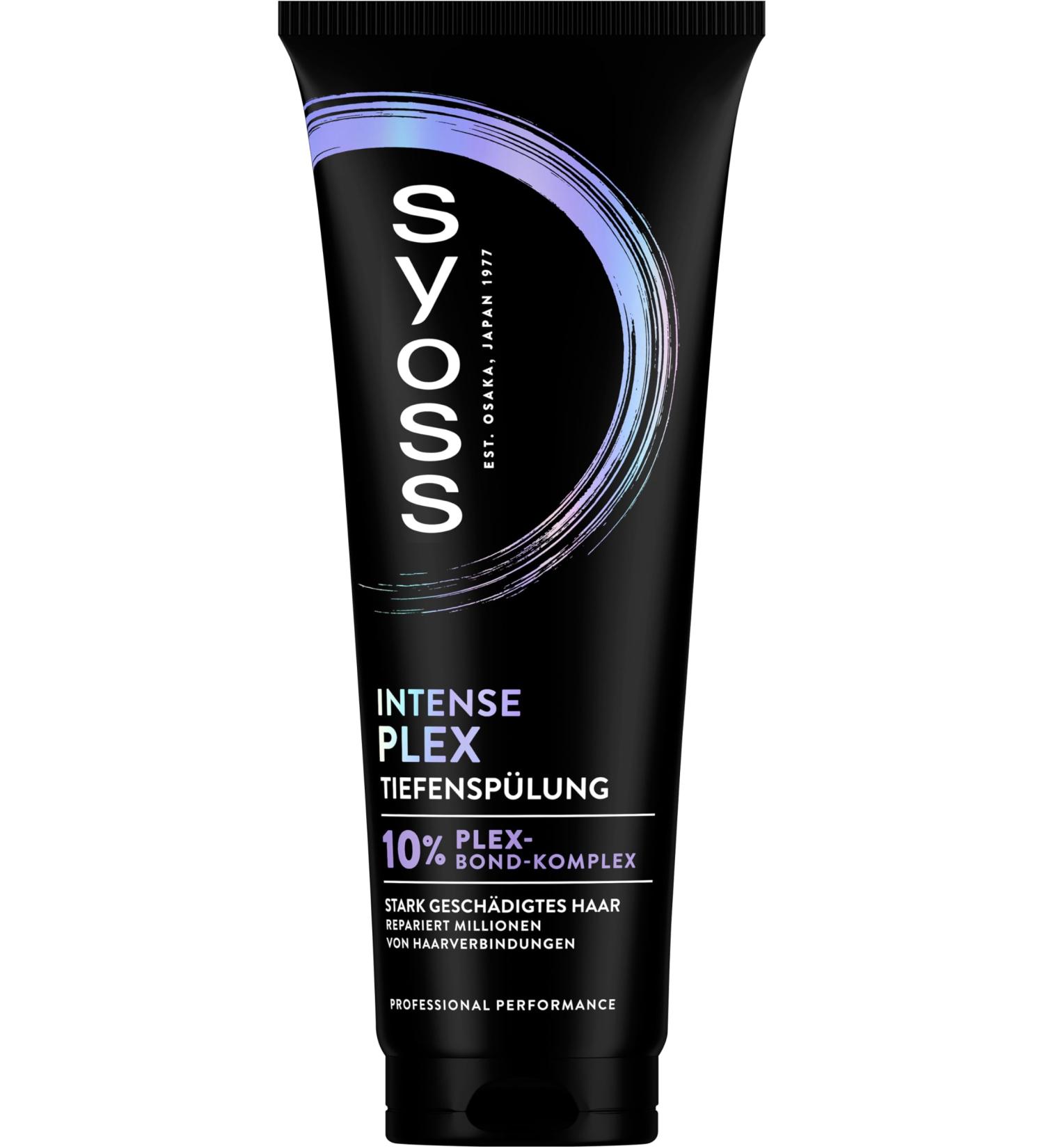Schwarzkopf Henkel Syoss Intense Plex deep rinse 250 ml rich rinse repairs millions of damaged hair bonds and provides shine hair conditioner for 20 x stronger hair - Buy Online on GoSupps.com