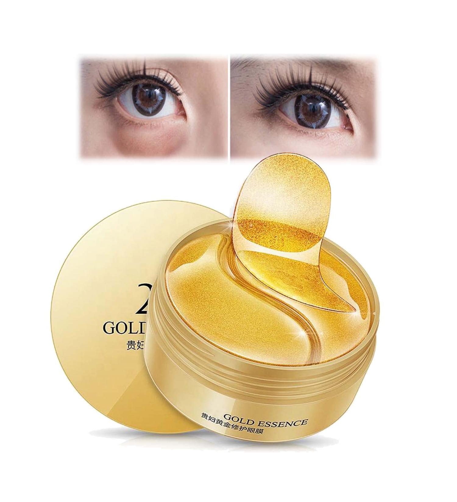 Tongyend Under Eye Patches Hydrogel Collagen Under Eye Masks Eye Bags Remover Anti Wrinkle Patches Dark Circles Under Eye Treatment Moisturising Eye Masks for Puffy Eyes Neutral Skincare Products-60pc Gold - Buy Online on GoSupps.com