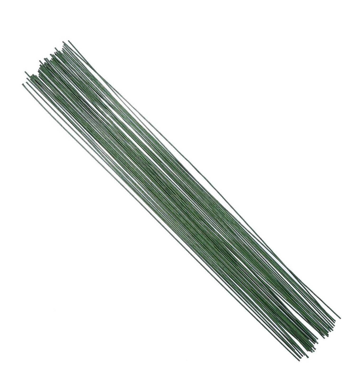 DECORA 18 Gauge Dark Green Floral Paper Wrapped Wire 16 inch - 50 Pack - Buy Online on GoSupps.com
