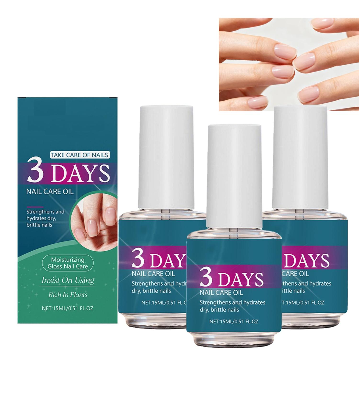 Huile De Soin Des Ongles 3 Jours Nourrit Et Prot ge Les Ongles Huile Nutritive S chage Rapide Hydratante Et Brillante Soin Quotidien Des Ongles Convient Aux Orteils Et Aux Doigts 15 Ml (3pcs) - Buy Online on GoSupps.com