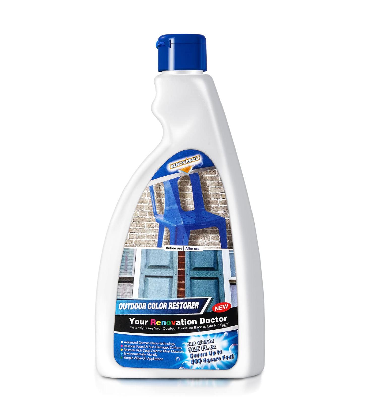 Outdoor Color Restorer 16.5oz - Revive Faded Plastic & Vinyl Shutters Protects from Sun Damage & Oxidation - International Shipping Available - Buy Online on GoSupps.com