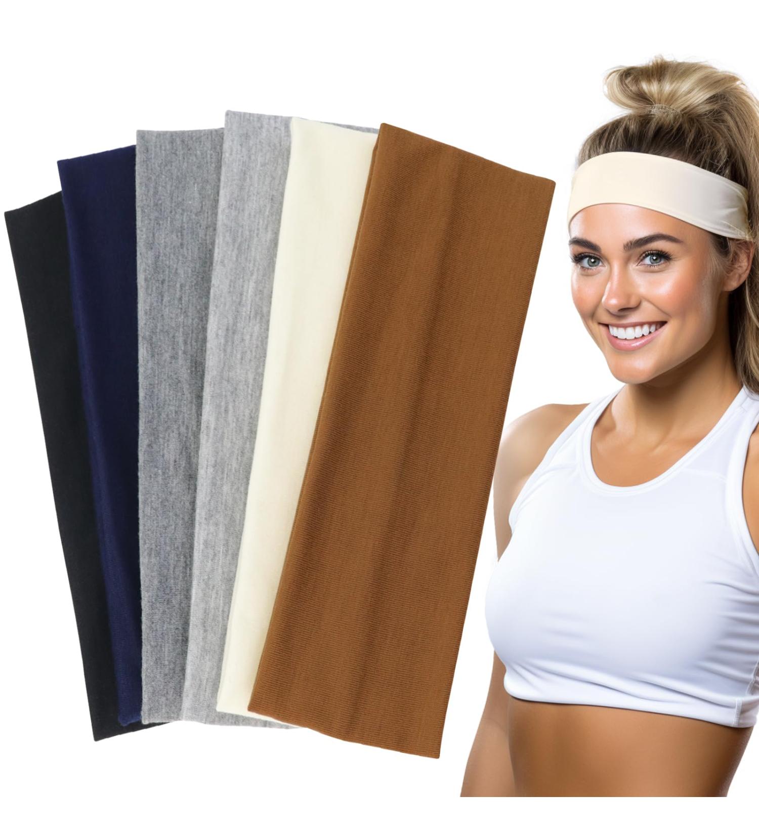 Shop Sularpek 6 Pack Yoga Headbands - Women's Soft Elastic Hair Bands for Summer Fitness & Workouts - Perfect for Yoga & Welding - Buy Online on GoSupps.com