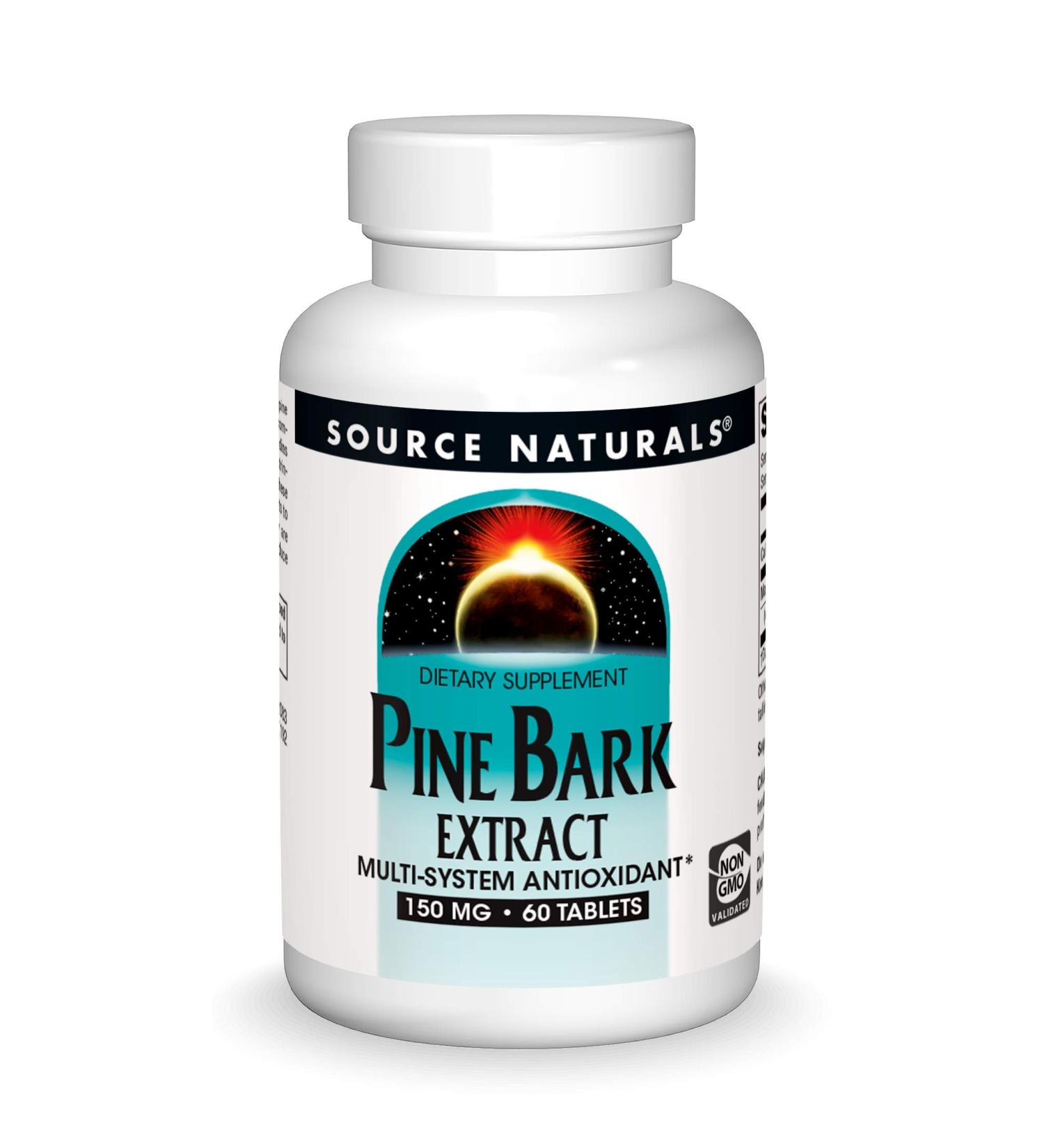 Source Naturals Pine Bark Extract 60 Tablets - Antioxidant Support & Heart Health - Buy Online on GoSupps.com