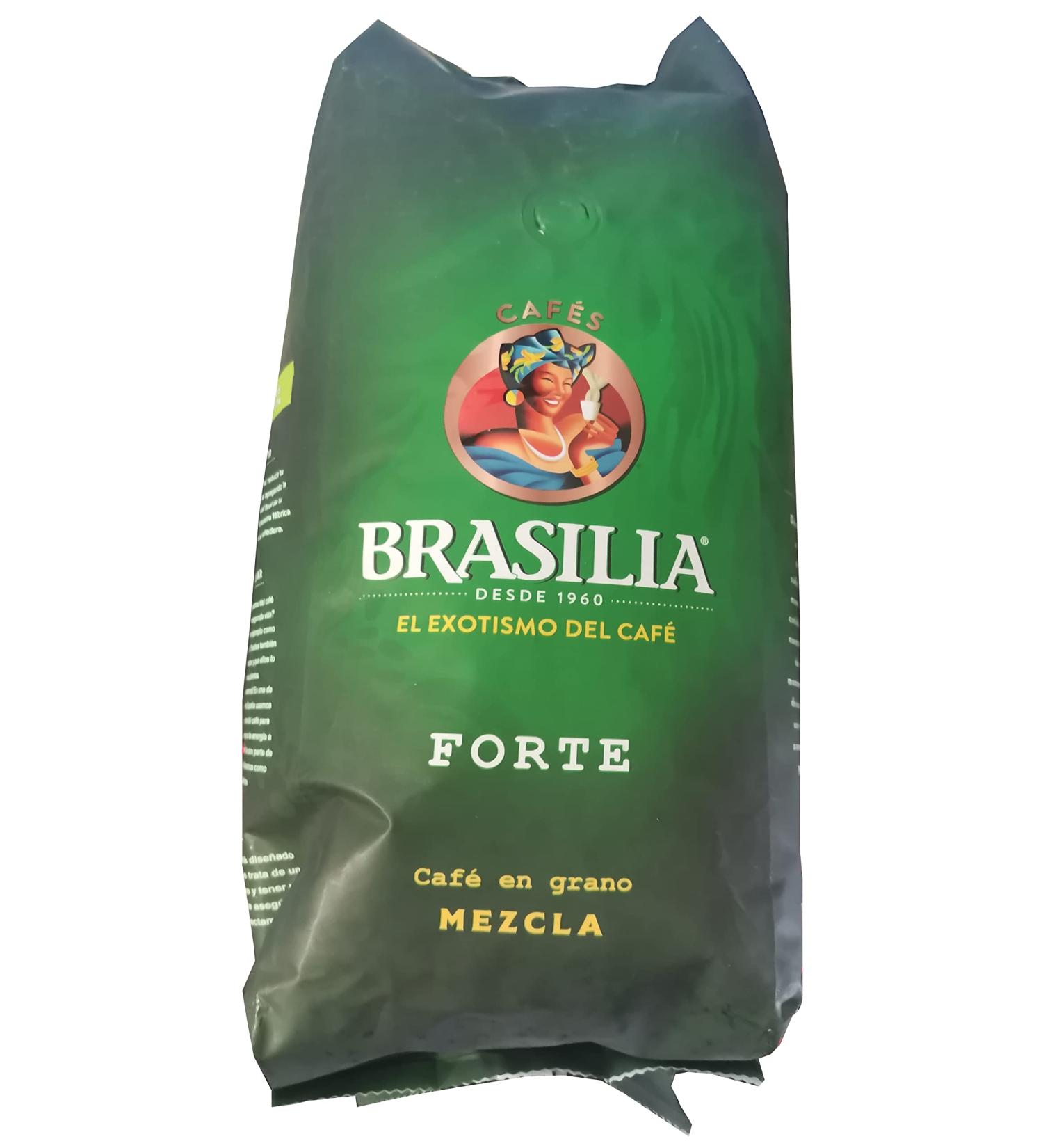  Brasilia Brasilia - Forte Roasted Coffee Beans Blend 80% Natural -20% Torrefacto 1 kg Bag - Buy Online on GoSupps.com