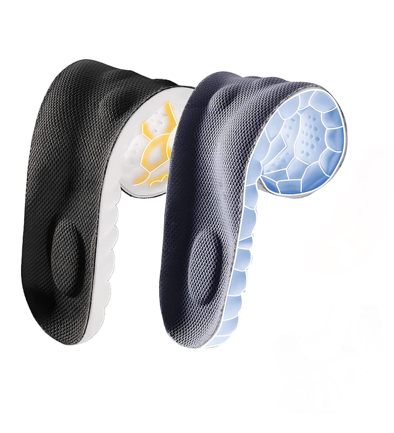 Buy 4D Memory Foam Insoles - U-Shape Comfort Inserts with Strong Arch Support (Black & Grey Size 45-46) for Optimal Foot Comfort - International Shipping Available - Buy Online on GoSupps.com